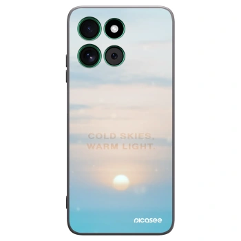 Picasee silikónový čierny obal pre Motorola Moto G57 Power - COLD SKIES