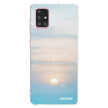 Picasee silikónový prehľadný obal pre Samsung Galaxy A71 A715F - COLD SKIES