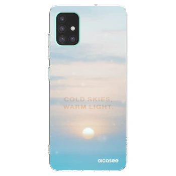 Picasee silikónový prehľadný obal pre Samsung Galaxy A51 A515F - COLD SKIES