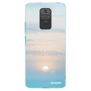 Picasee silikónový čierny obal pre Xiaomi Redmi Note 9 - COLD SKIES