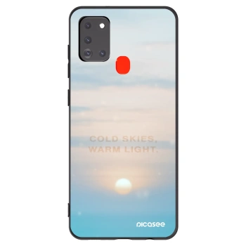 Picasee silikónový čierny obal pre Samsung Galaxy A21s - COLD SKIES