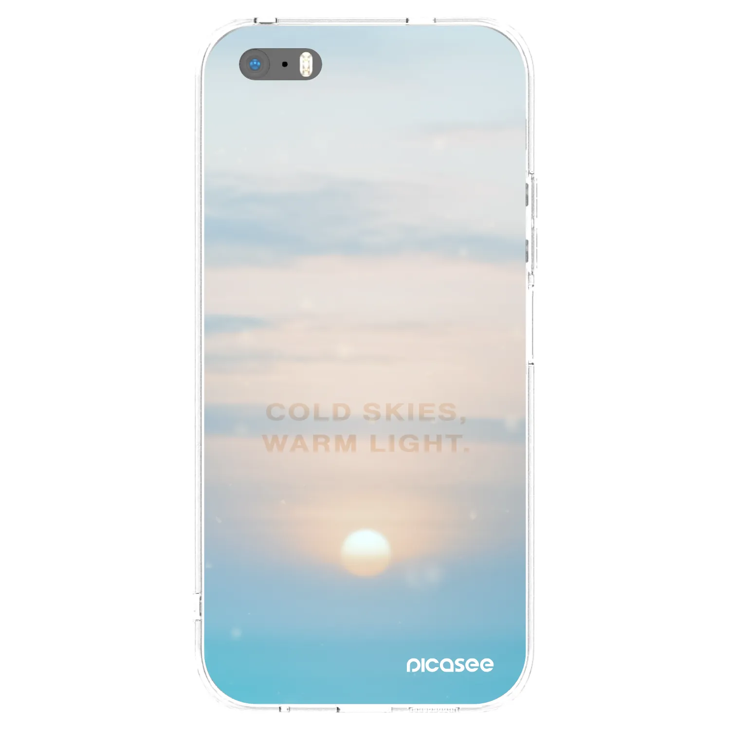 Picasee silikónový prehľadný obal pre Apple iPhone 5/5S/SE - COLD SKIES