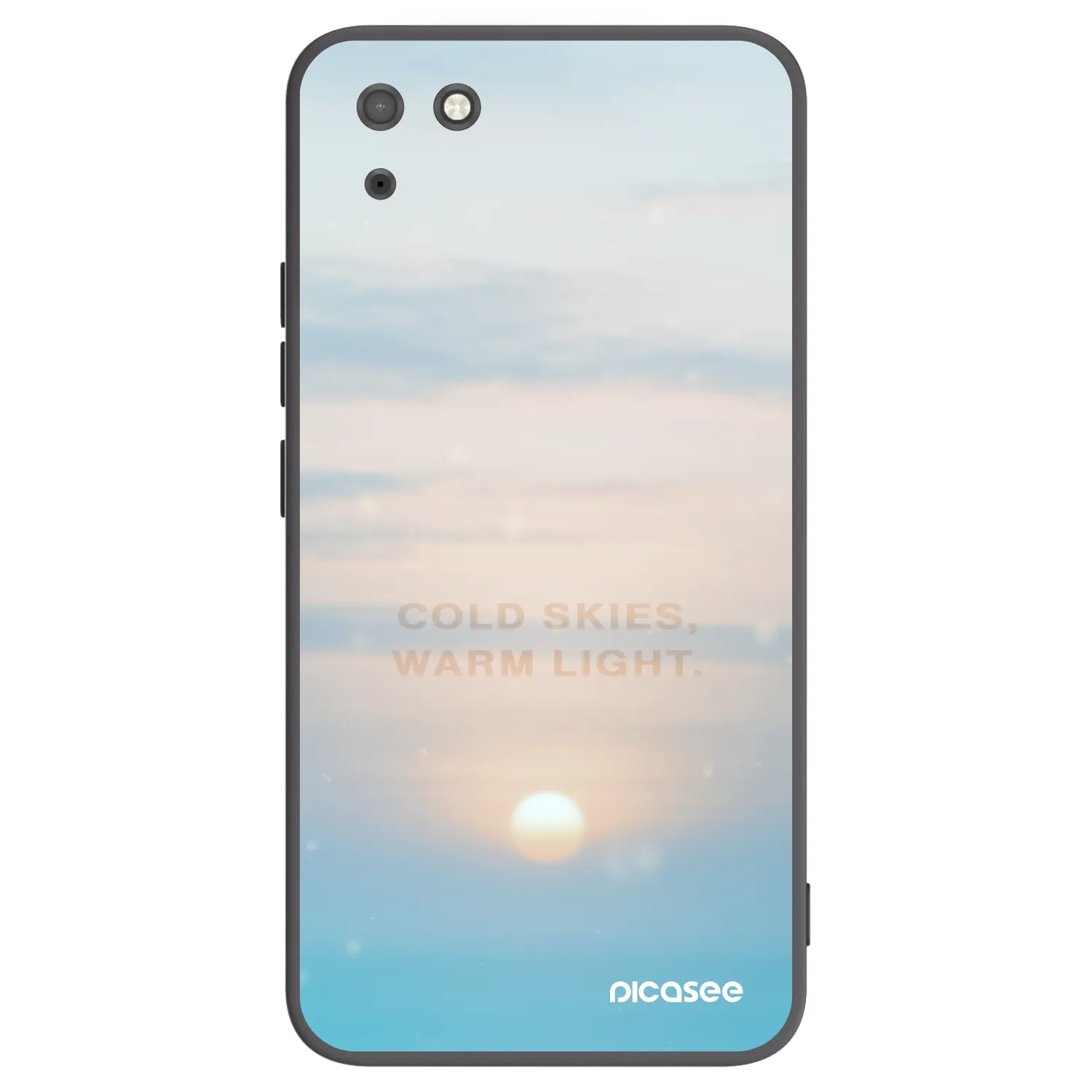 Picasee silikónový čierny obal pre Huawei Y5P - COLD SKIES