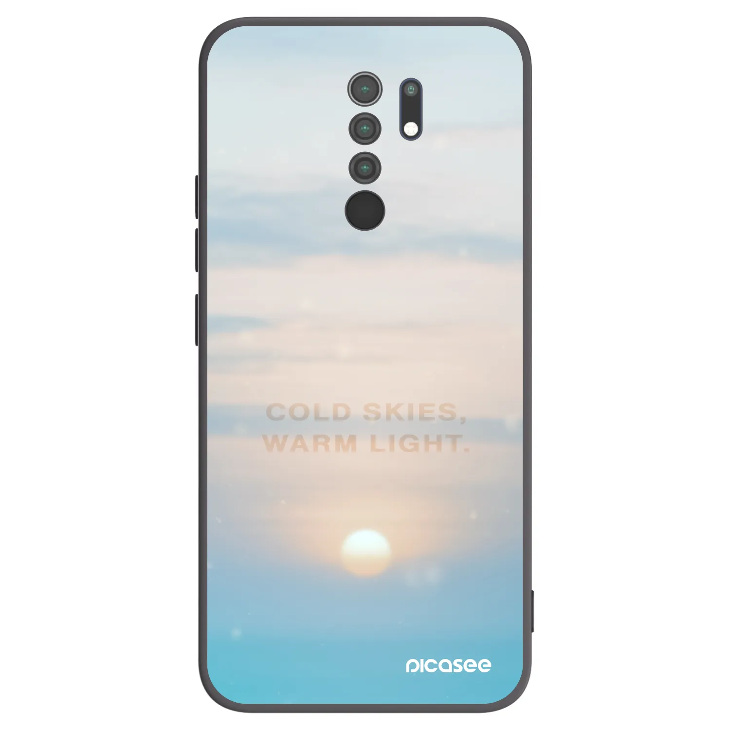 Picasee silikónový čierny obal pre Xiaomi Redmi 9 - COLD SKIES
