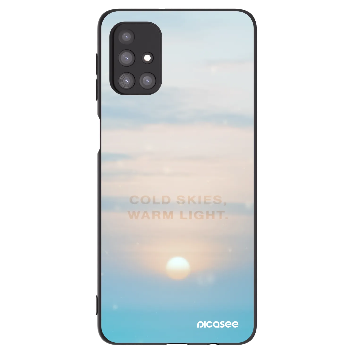 Picasee silikónový čierny obal pre Samsung Galaxy M31s - COLD SKIES