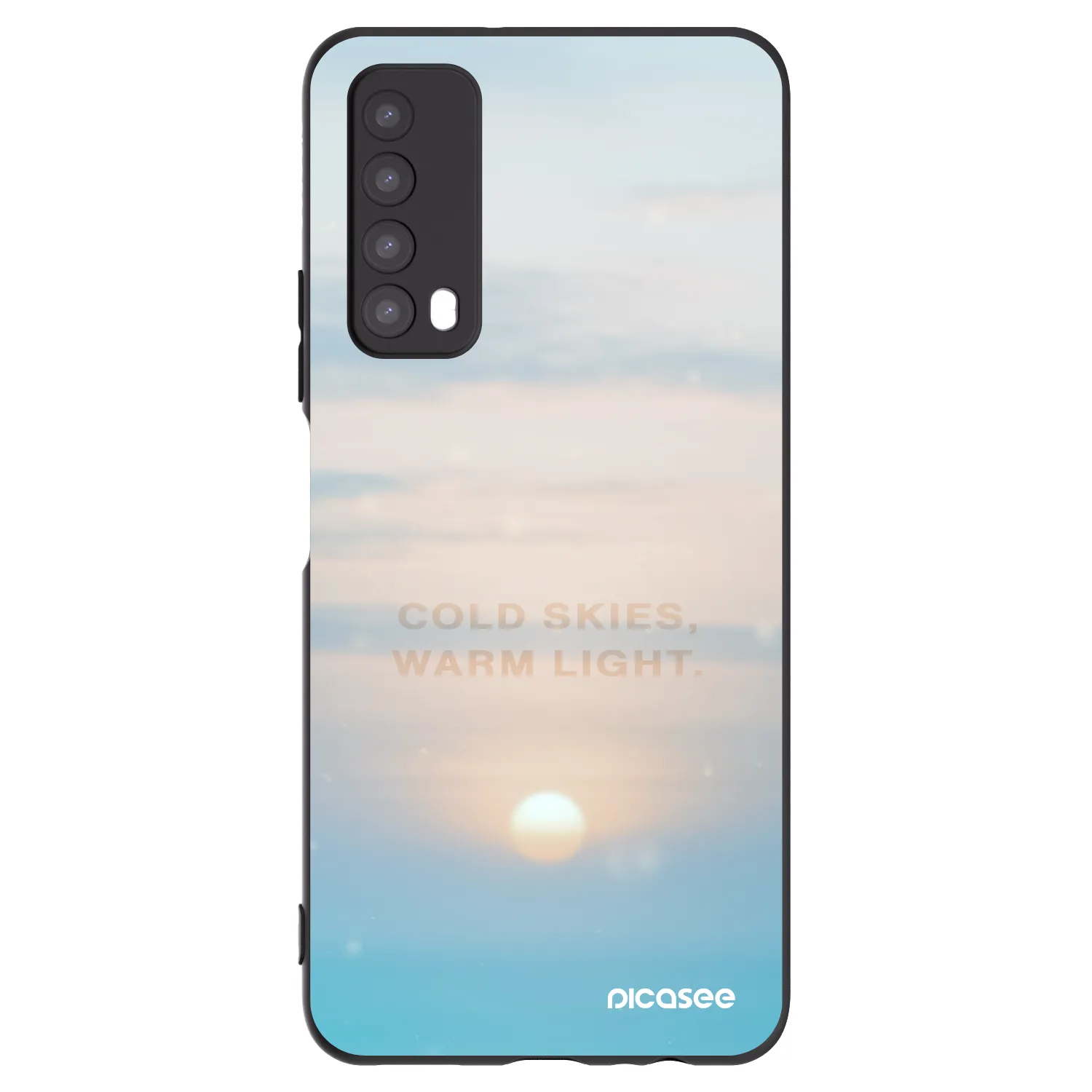 Picasee silikónový čierny obal pre Huawei P Smart 2021 - COLD SKIES