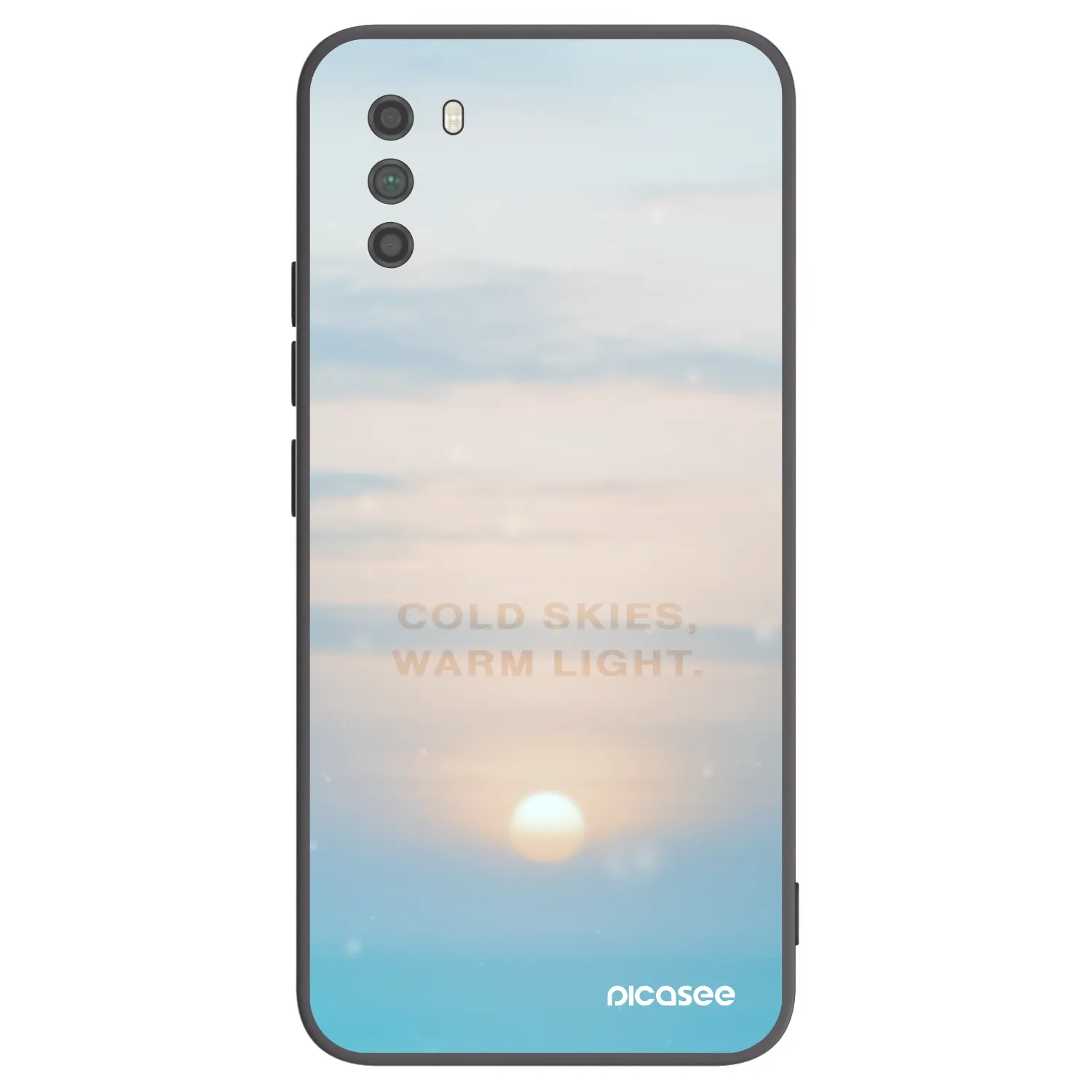 Picasee silikónový čierny obal pre Xiaomi Poco M3 - COLD SKIES