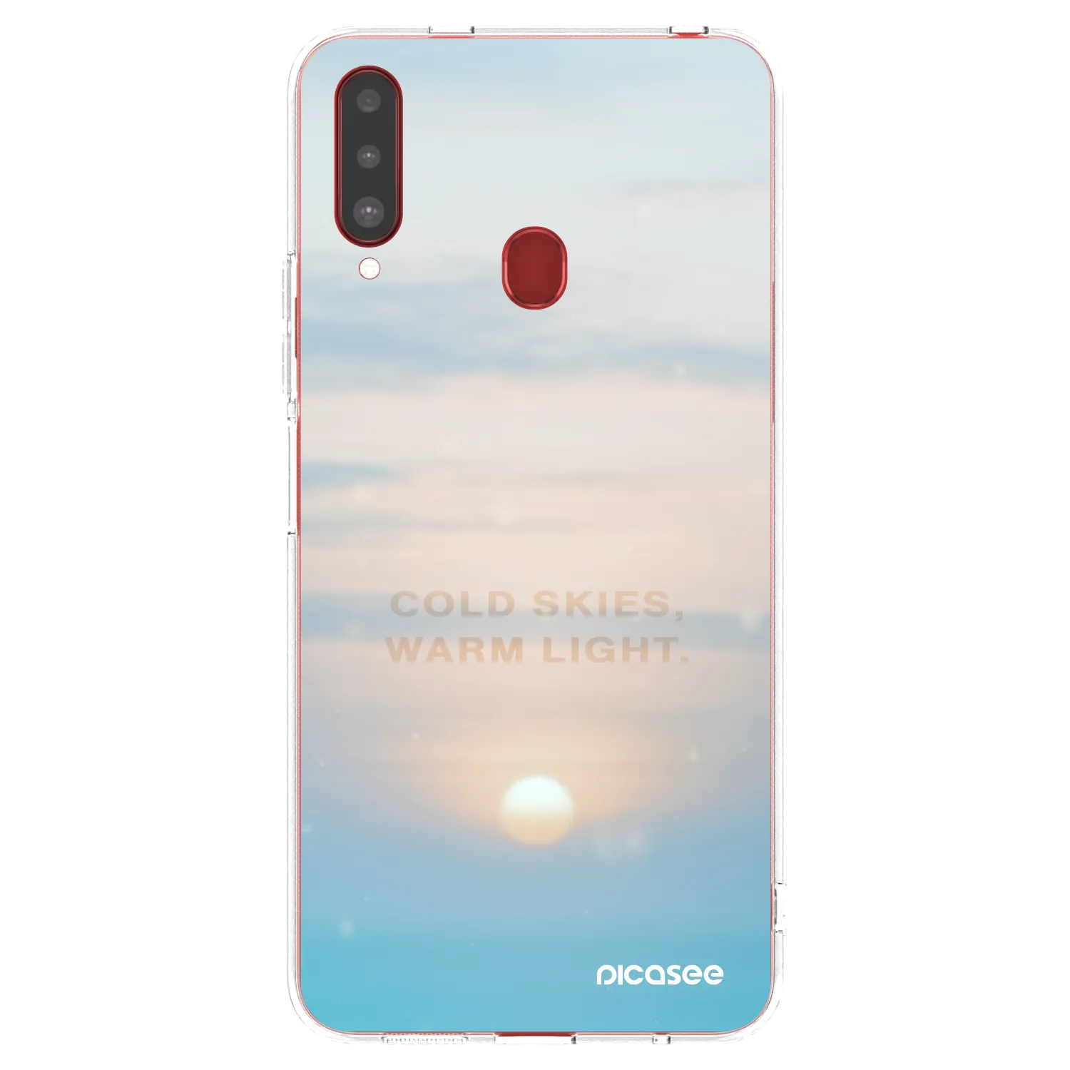 Picasee silikónový prehľadný obal pre Samsung Galaxy A20s - COLD SKIES