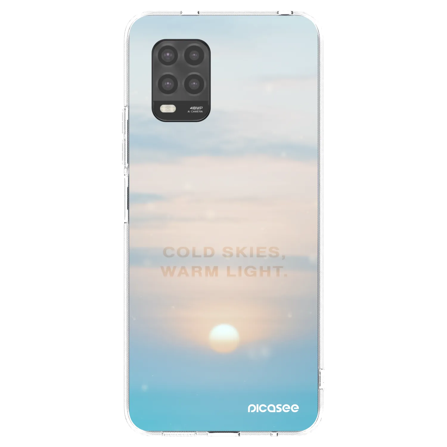 Silikónový prehľadný obal pre Xiaomi Mi 10 Lite - COLD SKIES