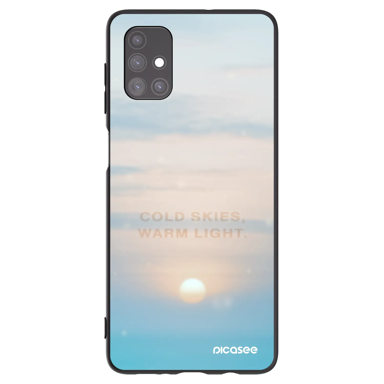 Picasee silikónový čierny obal pre Samsung Galaxy M51 M515F - COLD SKIES