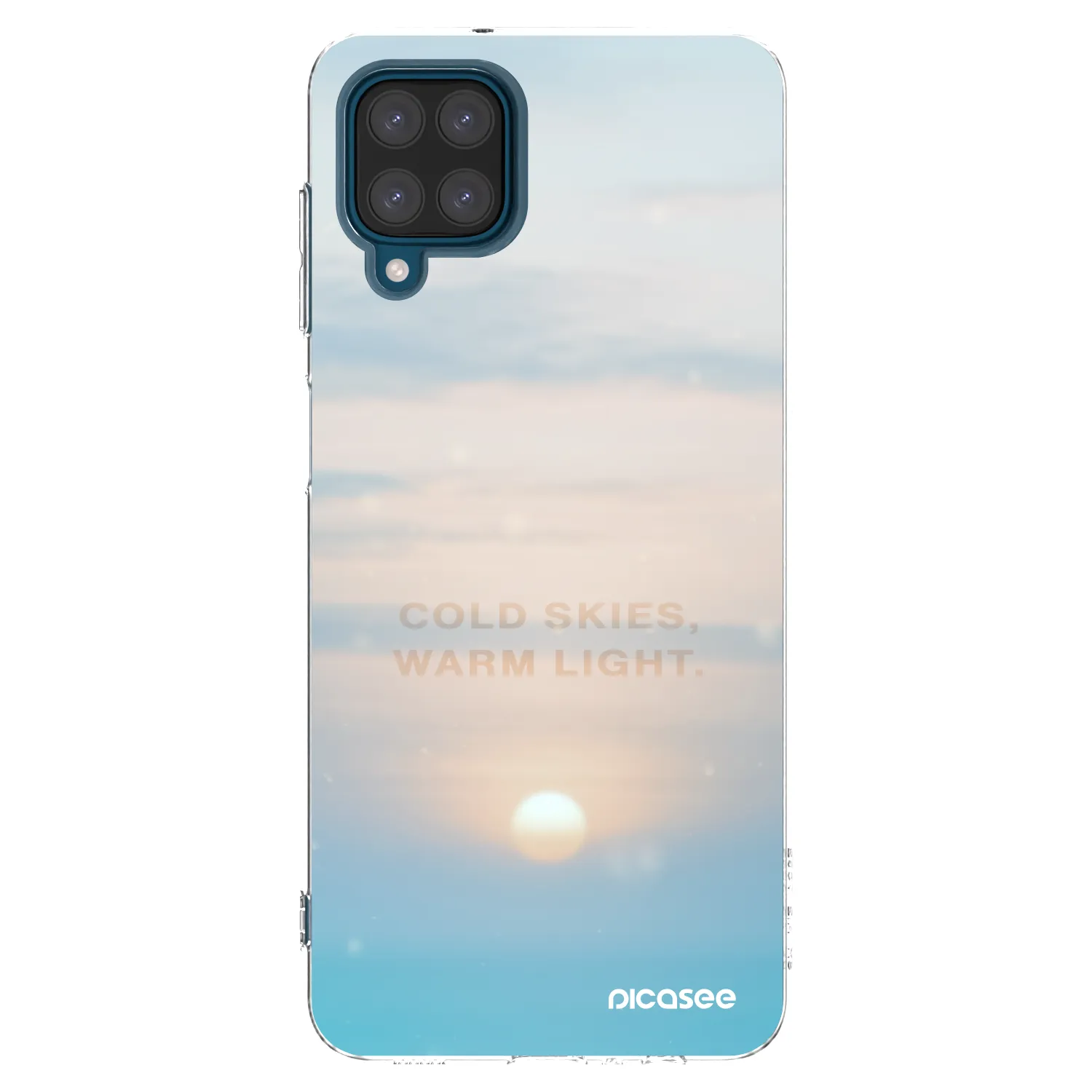 Picasee silikónový prehľadný obal pre Samsung Galaxy A12 A125F - COLD SKIES