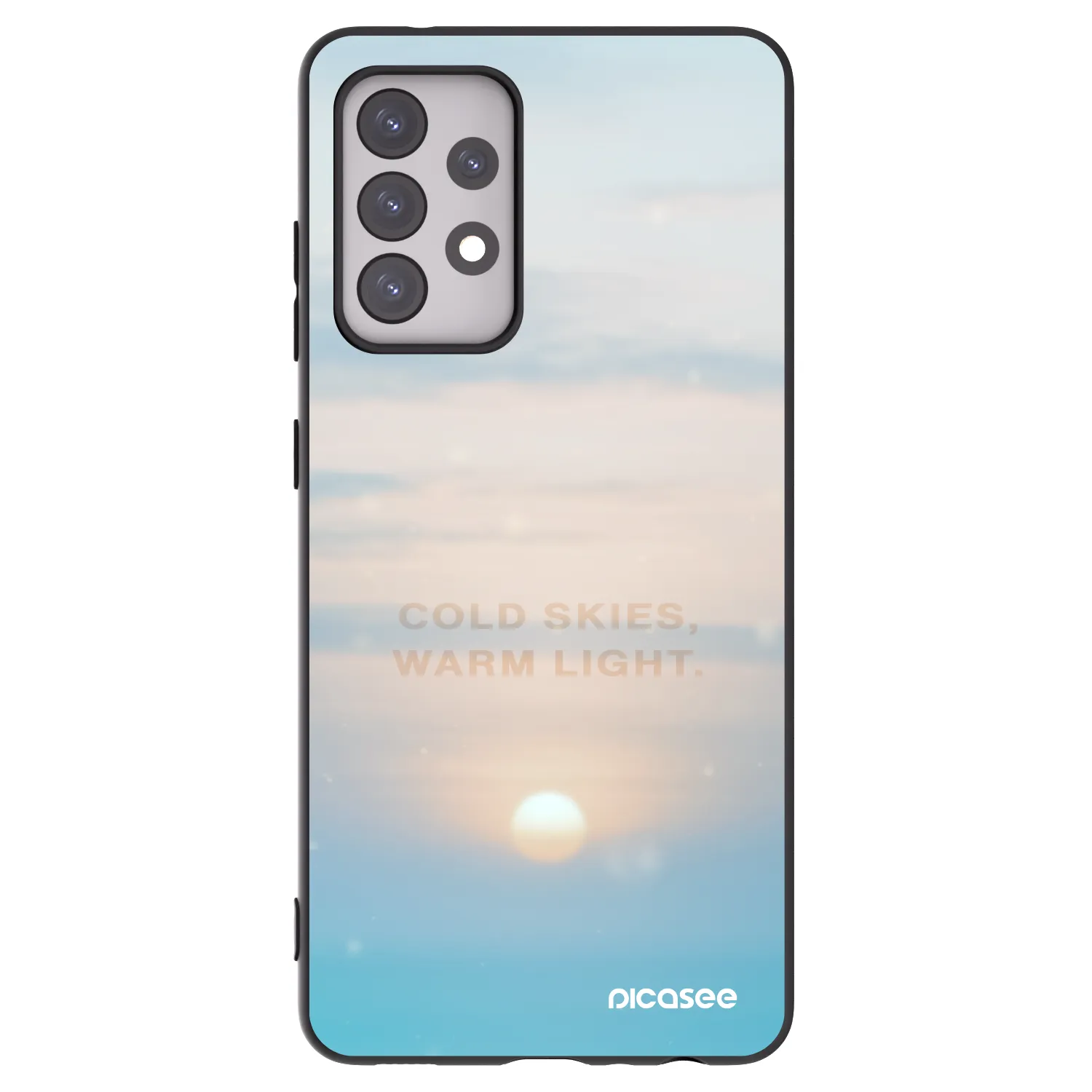 Picasee silikónový čierny obal pre Samsung Galaxy A52 5G A525F - COLD SKIES