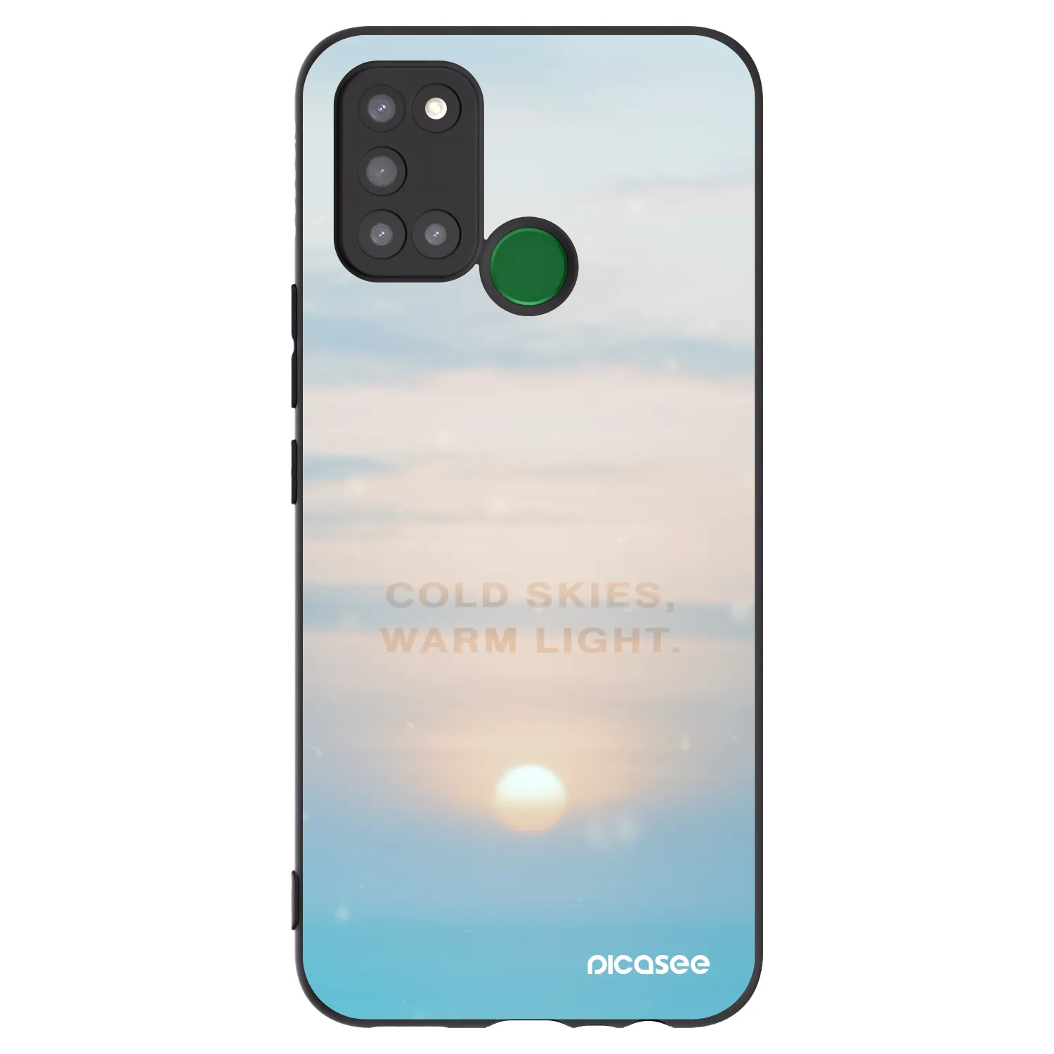 Picasee silikónový čierny obal pre Realme 7i - COLD SKIES