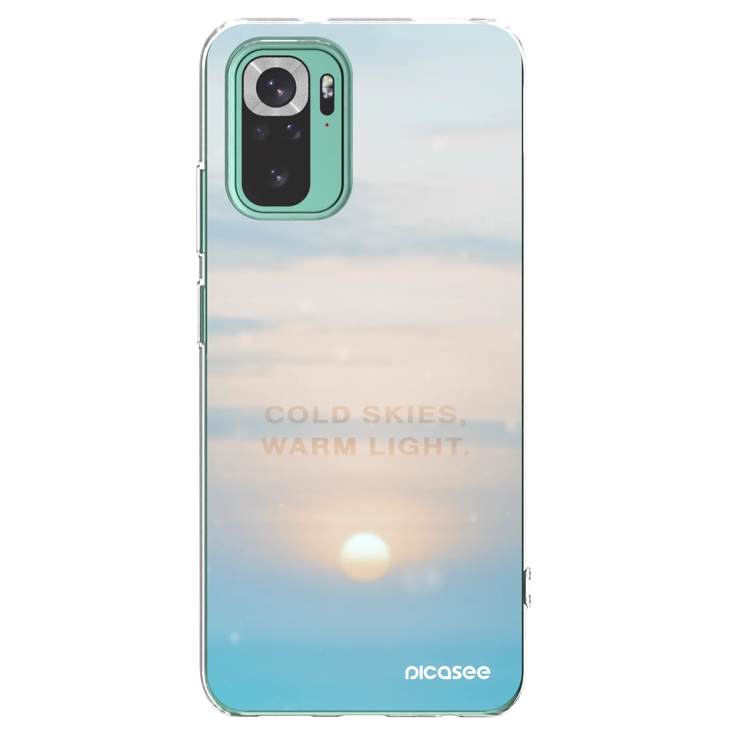 Picasee silikónový prehľadný obal pre Xiaomi Redmi Note 10 Pro - COLD SKIES