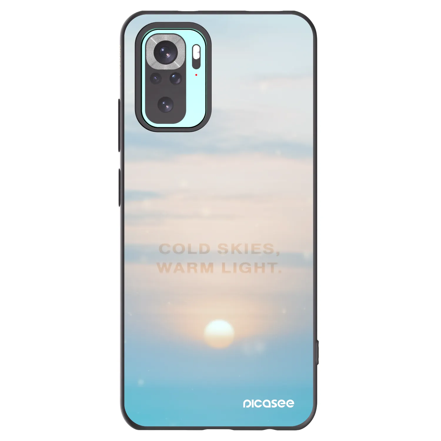 Picasee silikónový čierny obal pre Xiaomi Redmi Note 10 Pro - COLD SKIES