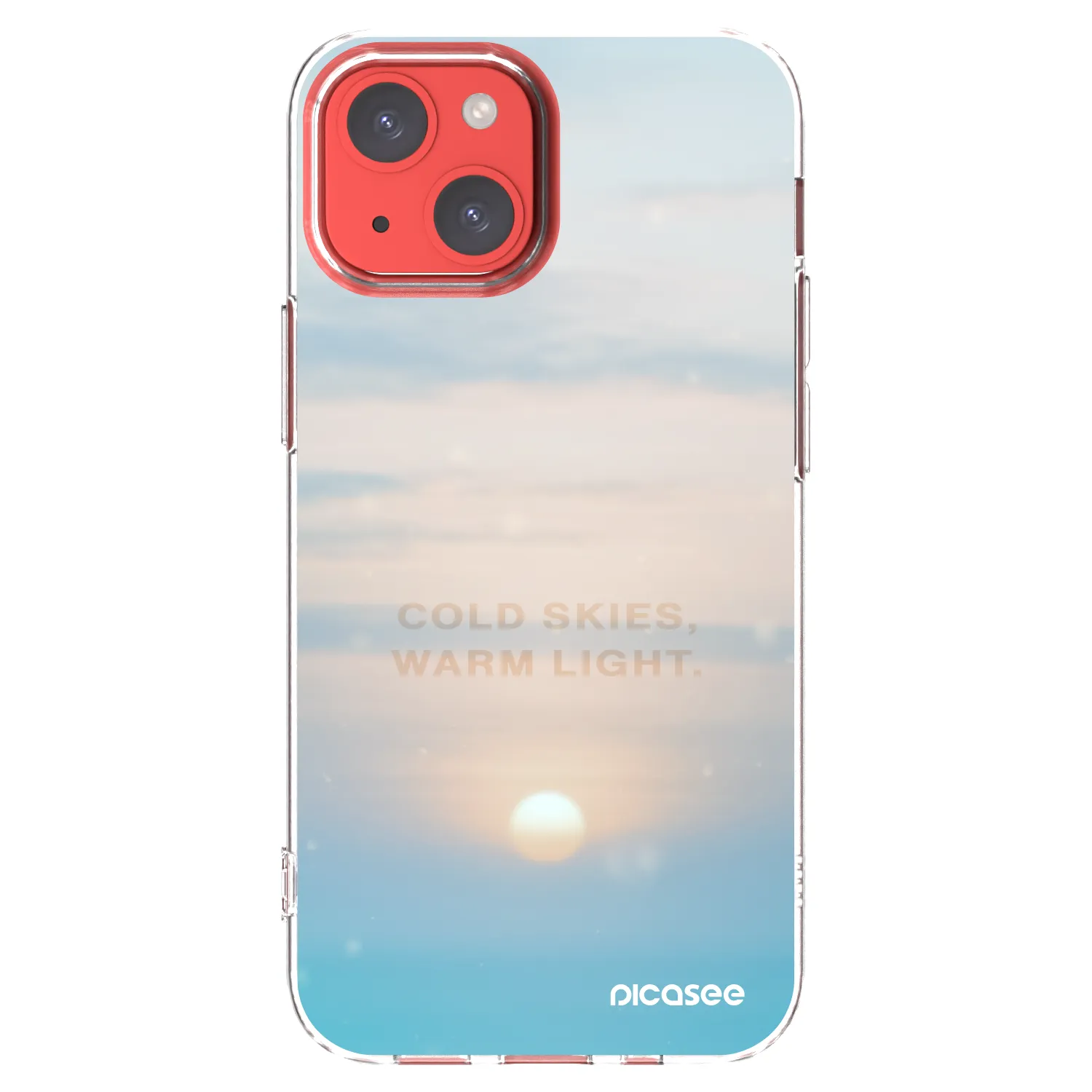 Picasee silikónový prehľadný obal pre Apple iPhone 13 mini - COLD SKIES