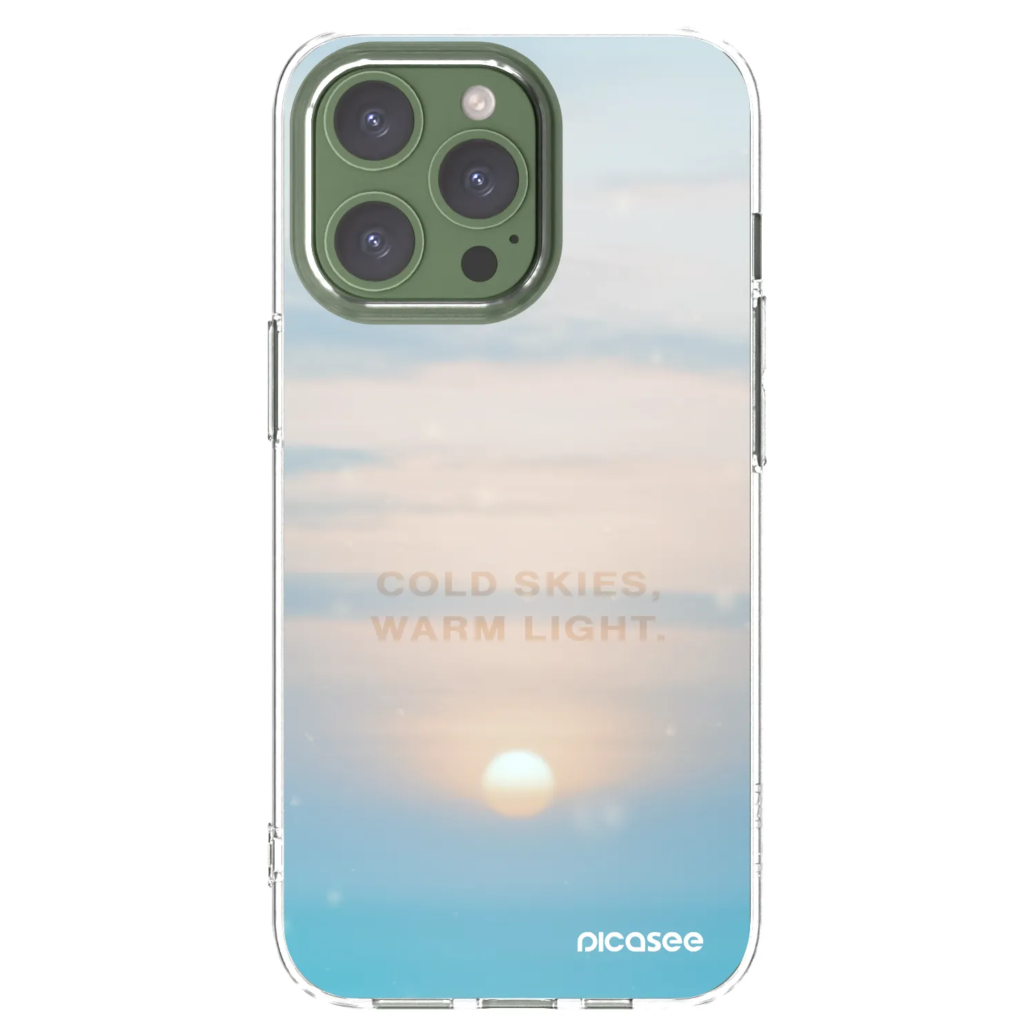 Picasee silikónový prehľadný obal pre Apple iPhone 13 Pro - COLD SKIES