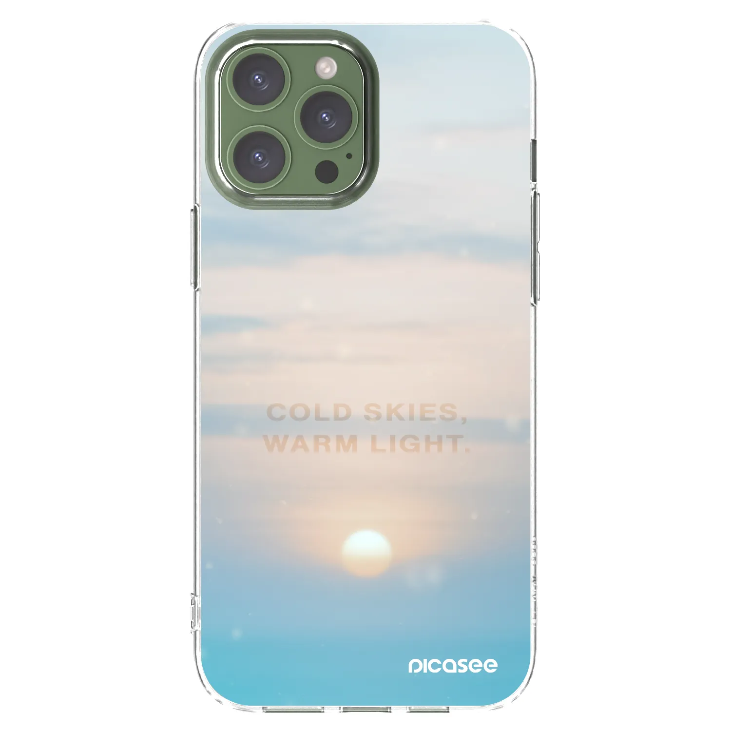 Silikónový prehľadný obal pre Apple iPhone 13 Pro Max - COLD SKIES