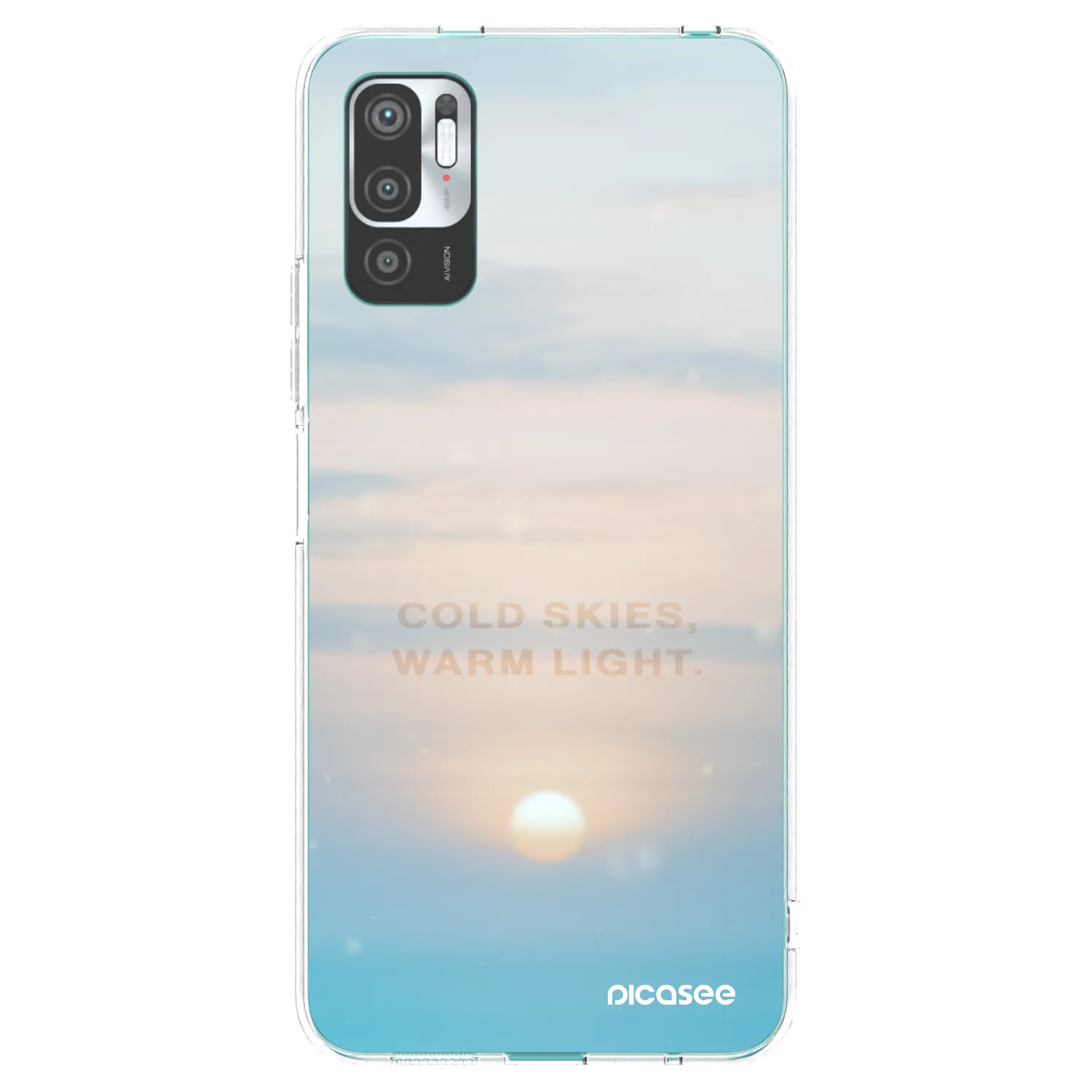 Picasee silikónový prehľadný obal pre Xiaomi Redmi Note 10 5G - COLD SKIES