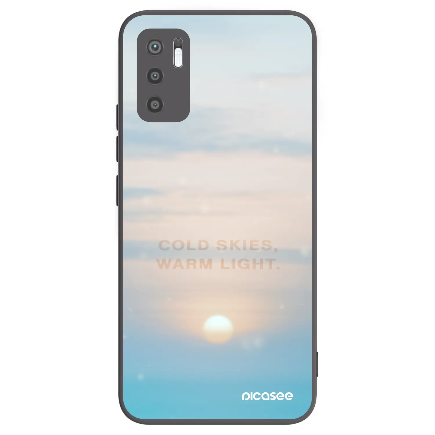 Picasee silikónový čierny obal pre Xiaomi Redmi Note 10 5G - COLD SKIES