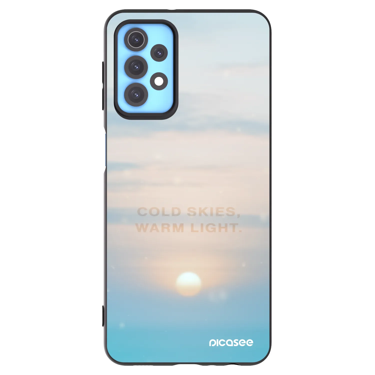 Picasee silikónový čierny obal pre Samsung Galaxy A32 4G SM-A325F - COLD SKIES