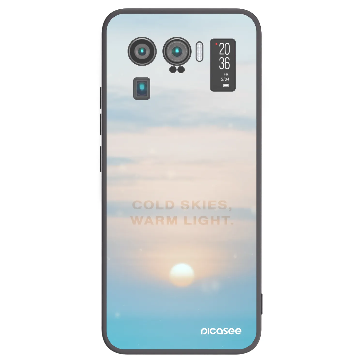Picasee silikónový čierny obal pre Xiaomi Mi 11 Ultra - COLD SKIES