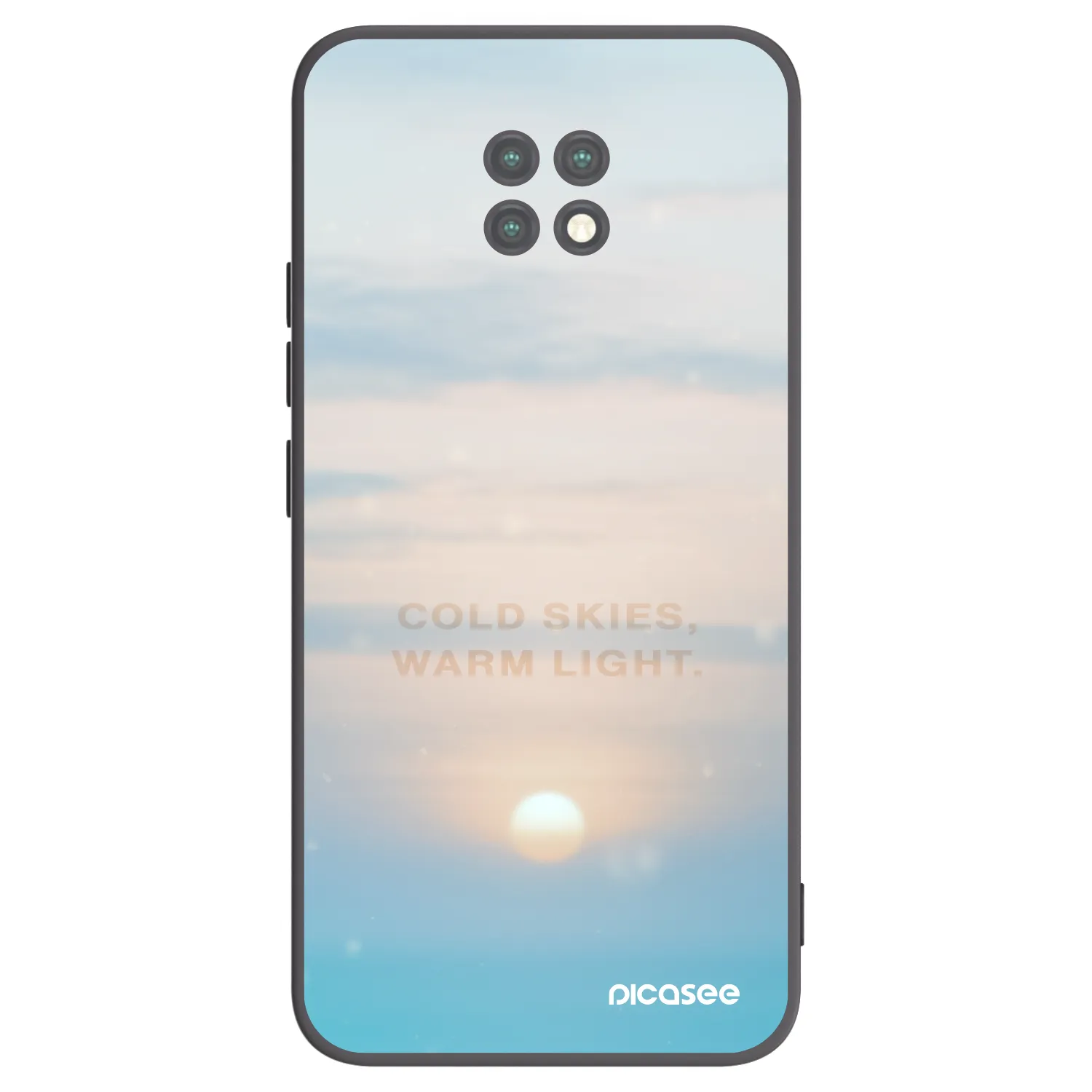 Picasee silikónový čierny obal pre Xiaomi Redmi Note 9T - COLD SKIES