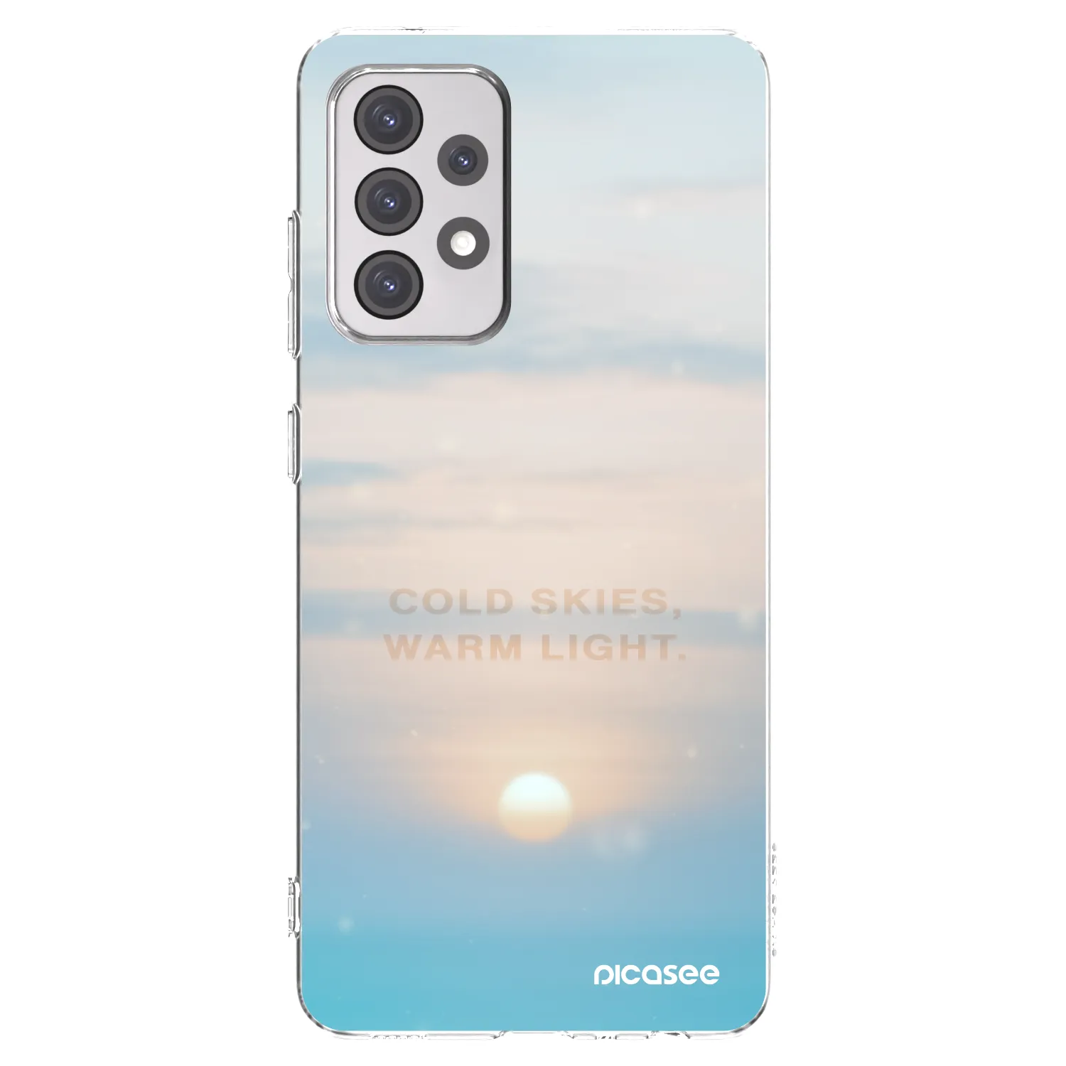 Picasee silikónový prehľadný obal pre Samsung Galaxy A52s 5G A528B - COLD SKIES