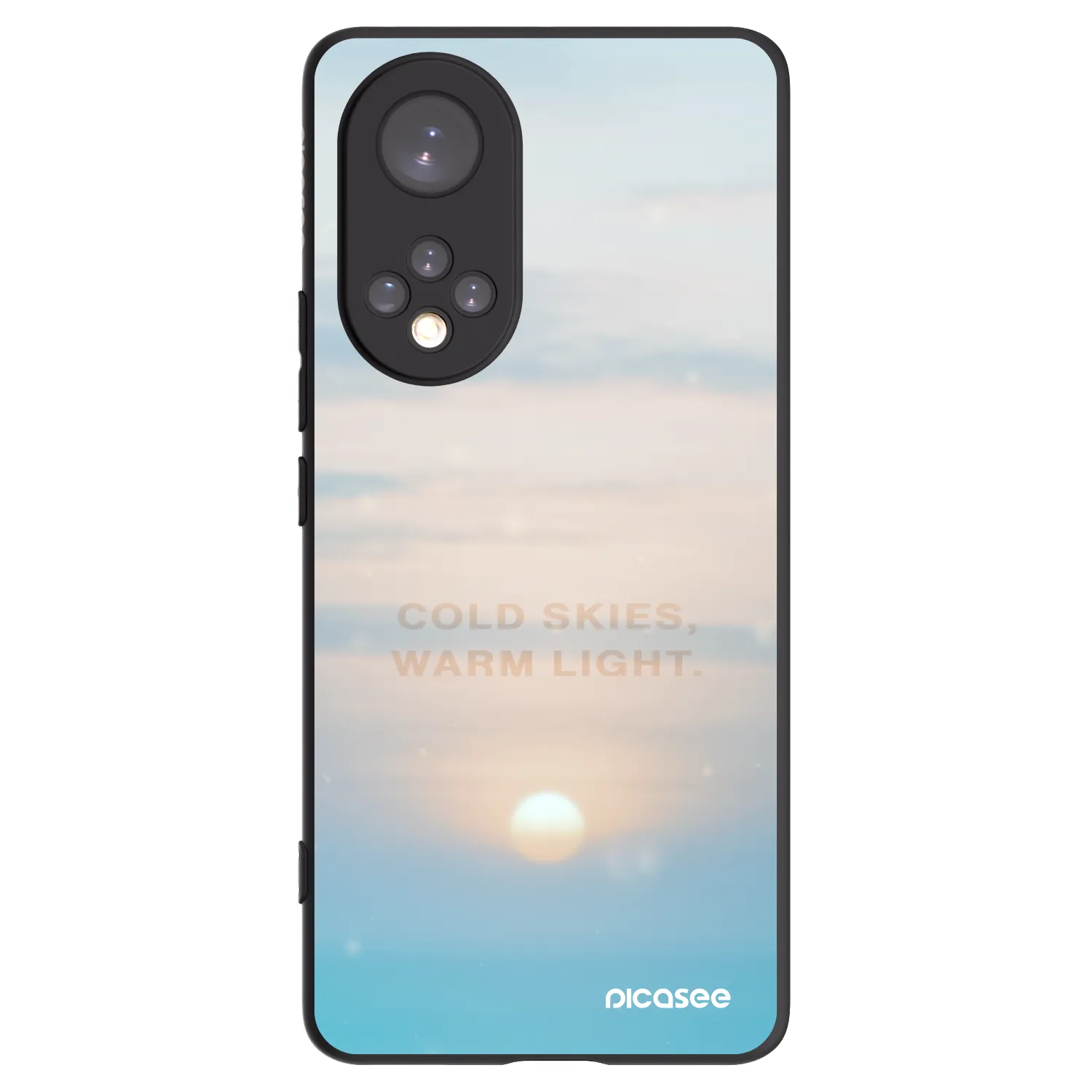 Picasee silikónový čierny obal pre Honor 50 5G - COLD SKIES