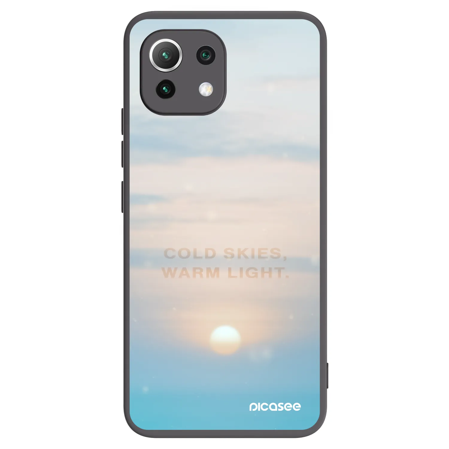 Picasee silikónový čierny obal pre Xiaomi 11 Lite 5G NE - COLD SKIES