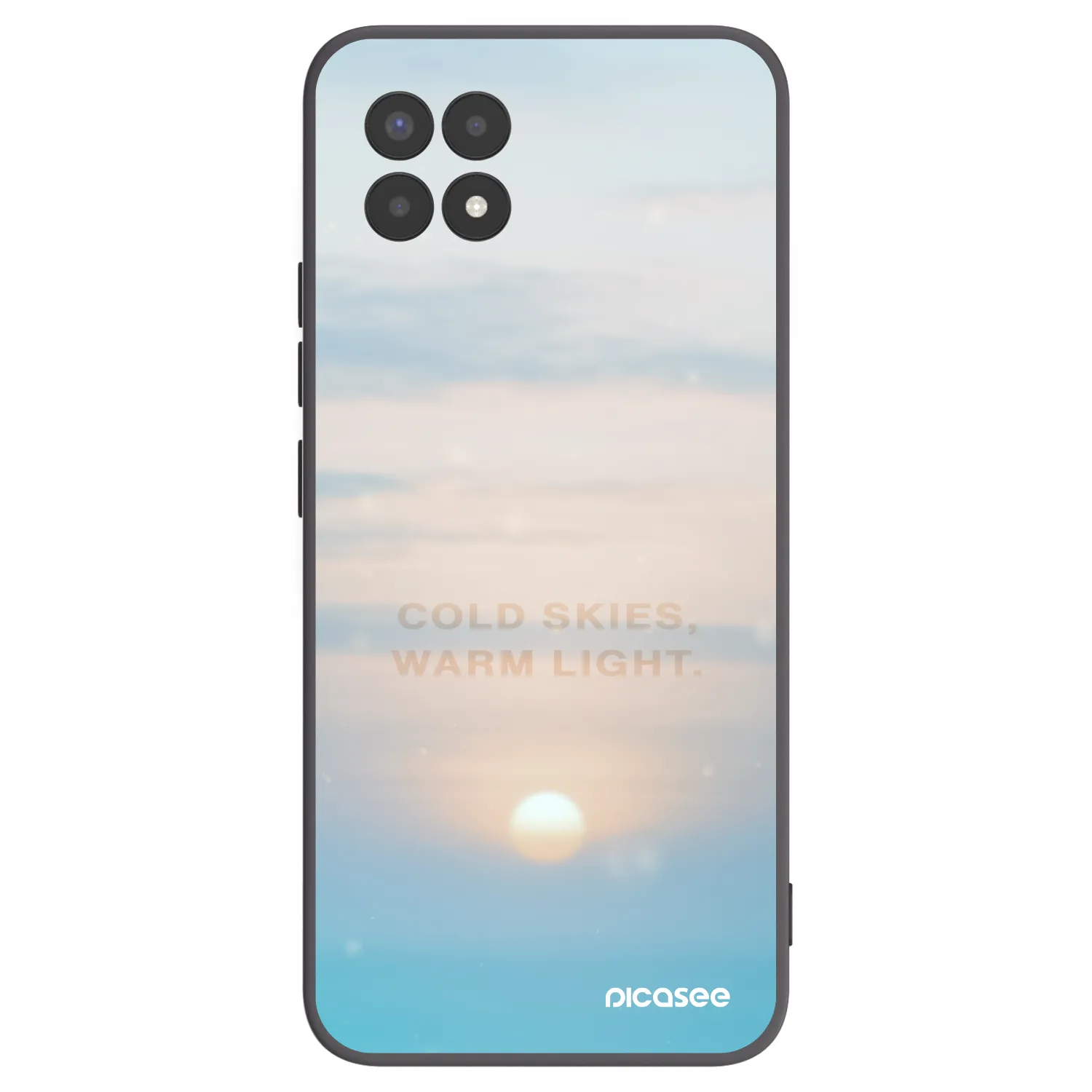 Picasee silikónový čierny obal pre Realme 8i - COLD SKIES