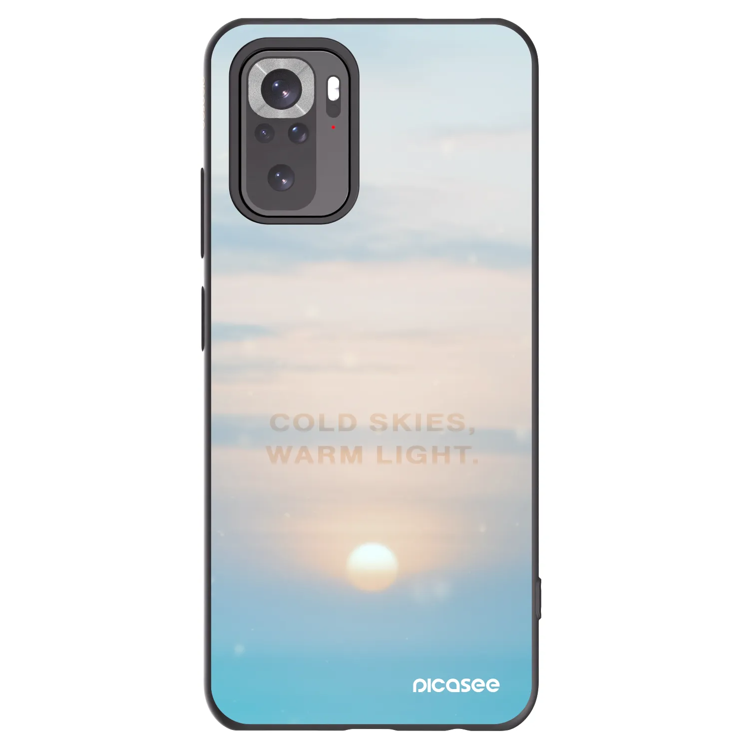 Picasee silikónový čierny obal pre Xiaomi Redmi Note 11S 4G - COLD SKIES