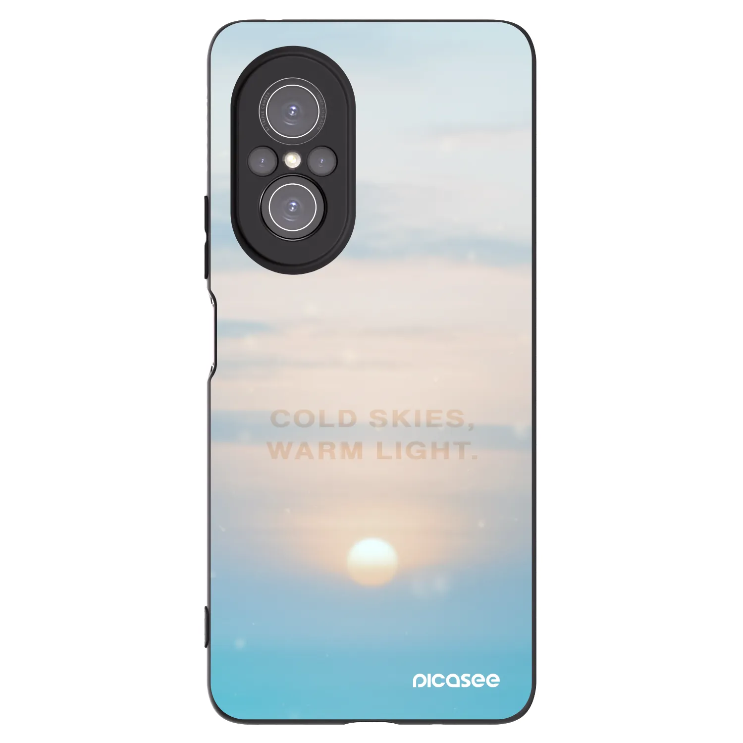 Picasee silikónový čierny obal pre Huawei Nova 9 SE - COLD SKIES