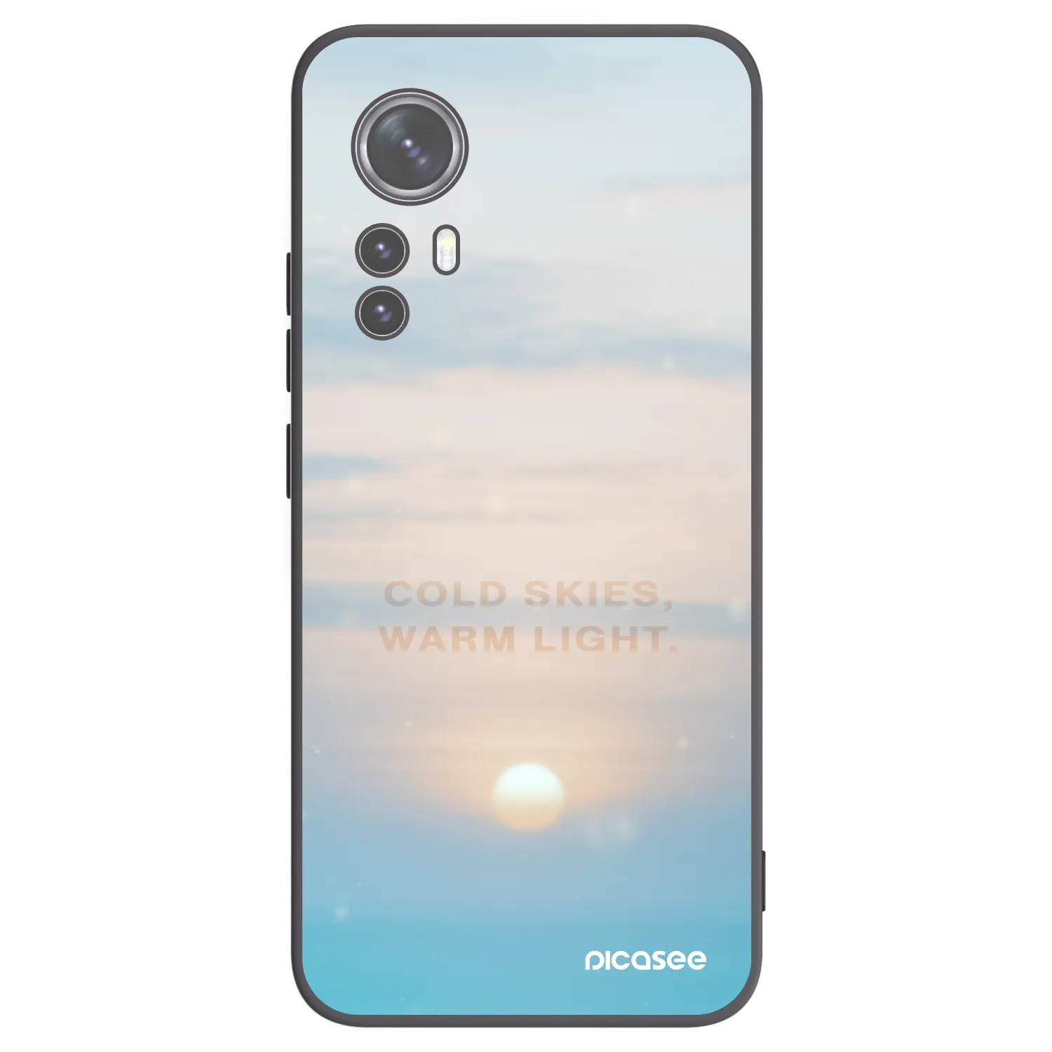 Picasee silikónový čierny obal pre Xiaomi 12 - COLD SKIES