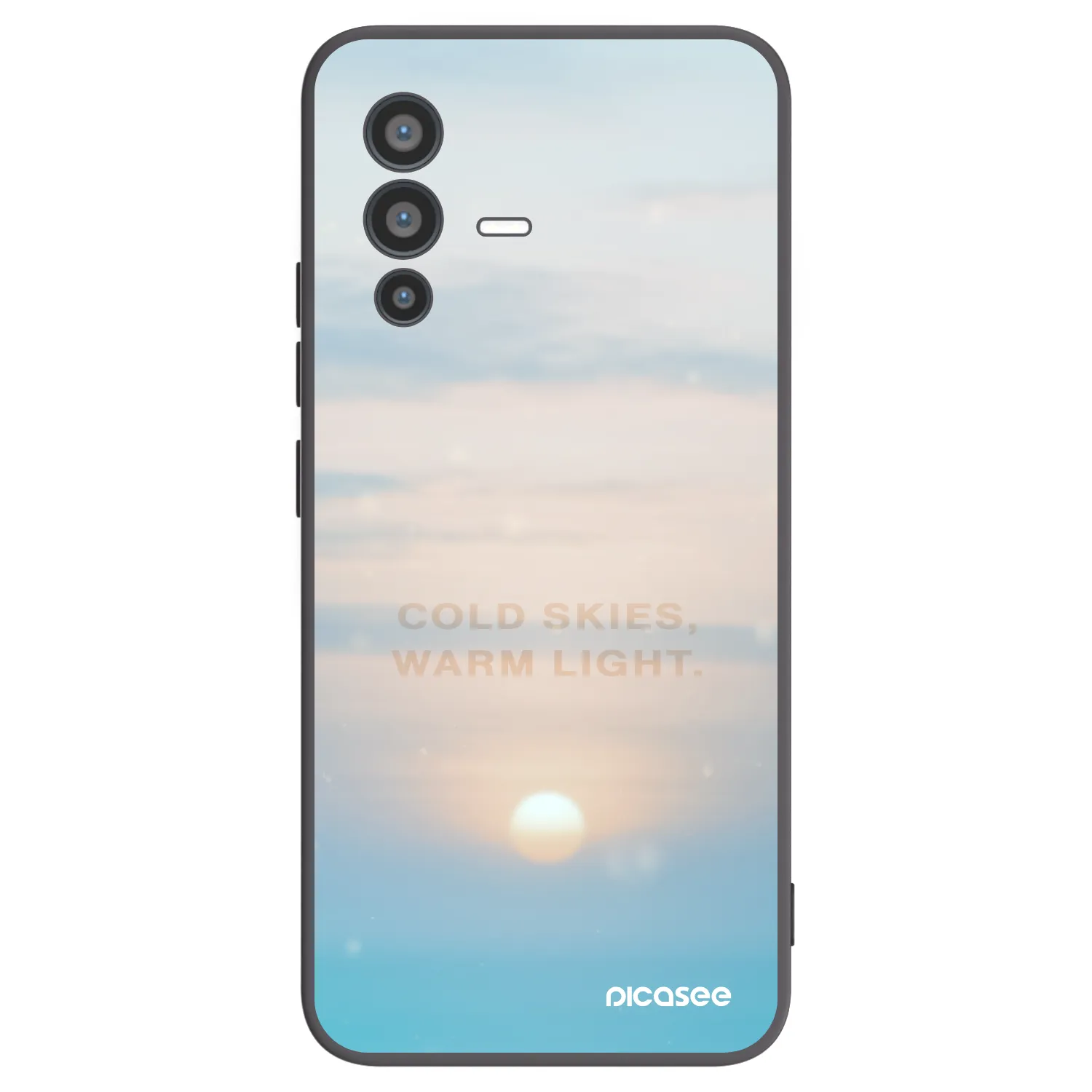 Picasee silikónový čierny obal pre Vivo V23 5G - COLD SKIES