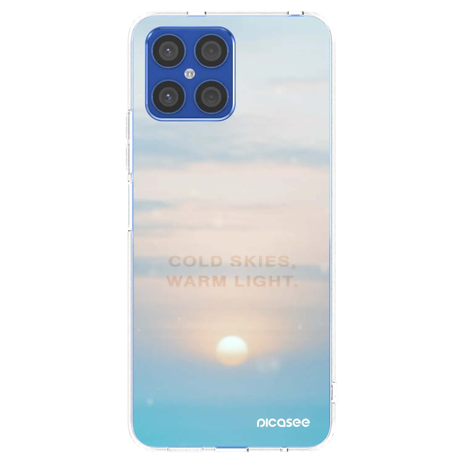 Picasee silikónový prehľadný obal pre Honor X8 4G - COLD SKIES