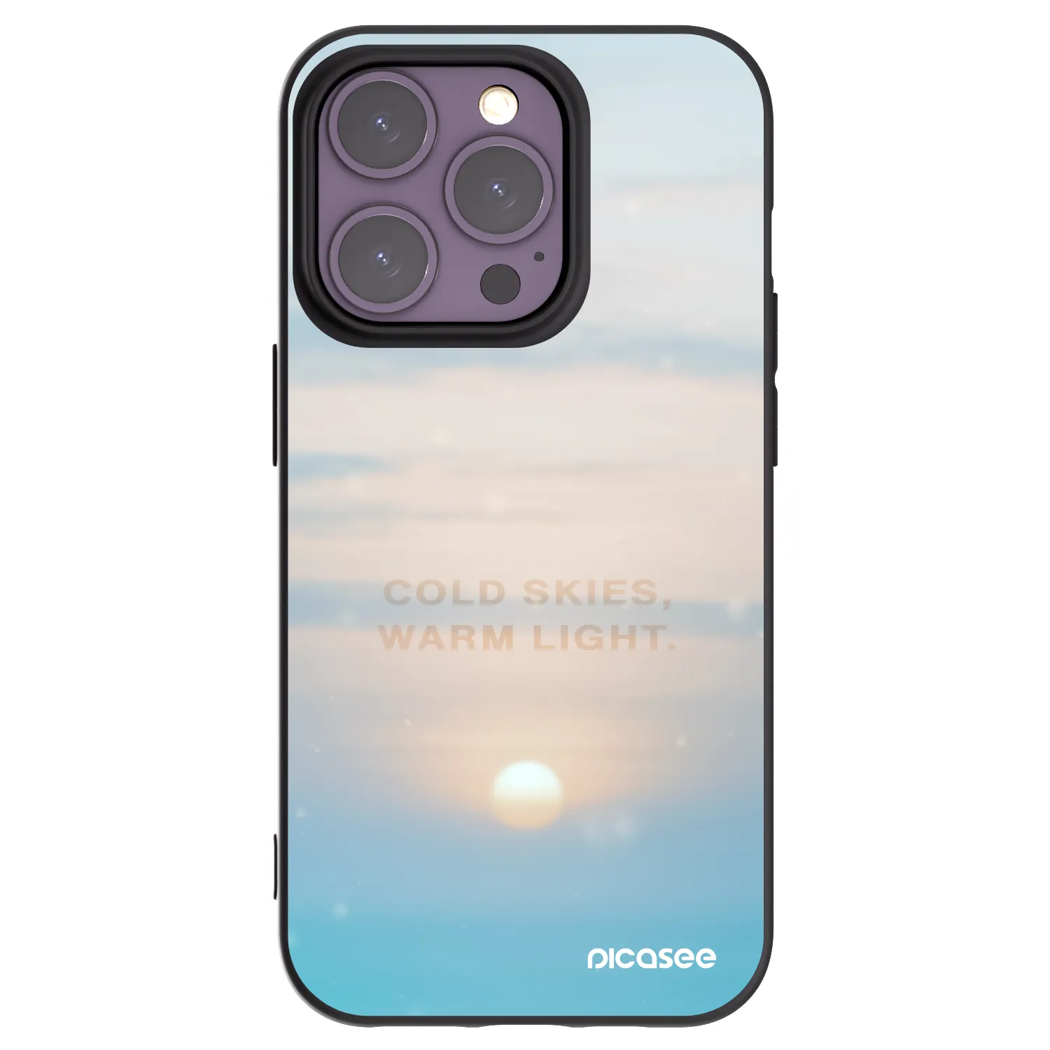 Silikónový čierny obal pre Apple iPhone 14 Pro - COLD SKIES