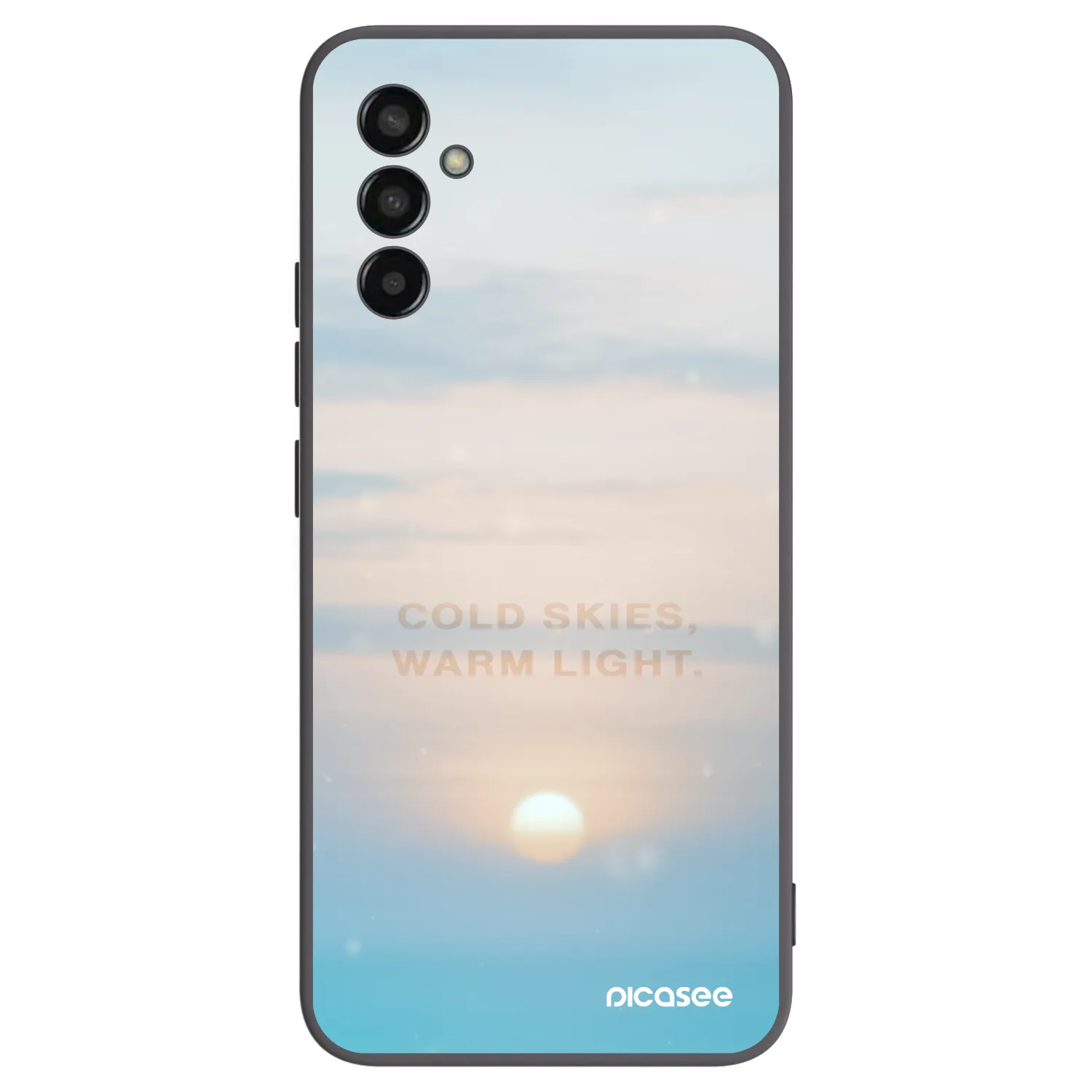 Picasee silikónový čierny obal pre Samsung Galaxy M13 M135F - COLD SKIES