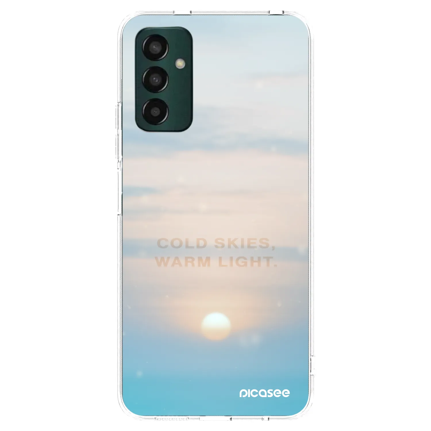 Picasee silikónový prehľadný obal pre Samsung Galaxy M13 M135F - COLD SKIES