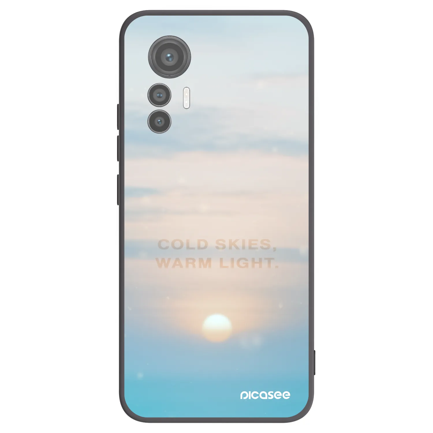 Picasee silikónový čierny obal pre Xiaomi 12 Lite - COLD SKIES