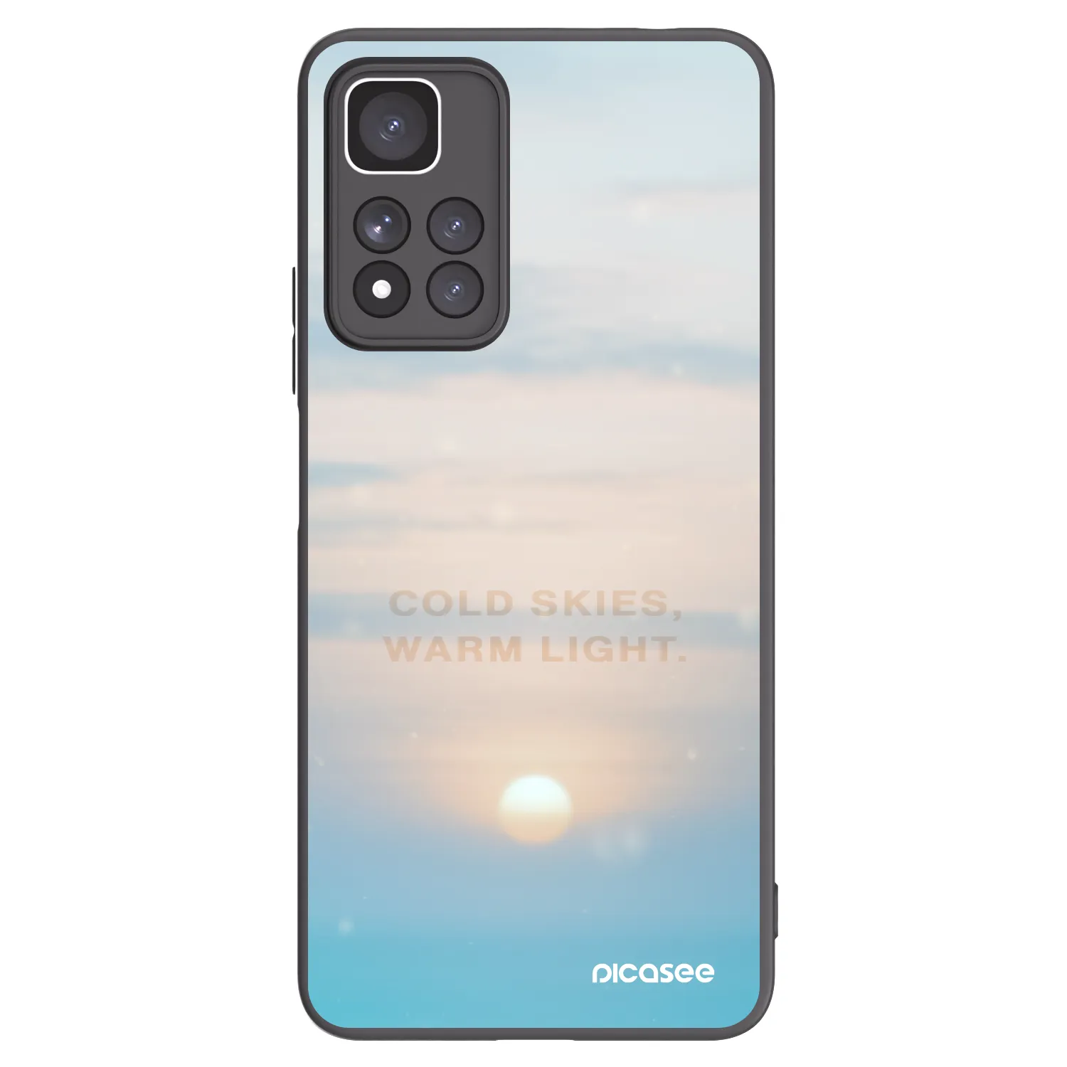 Picasee silikónový čierny obal pre Xiaomi Redmi Note 11 Pro+ 5G - COLD SKIES