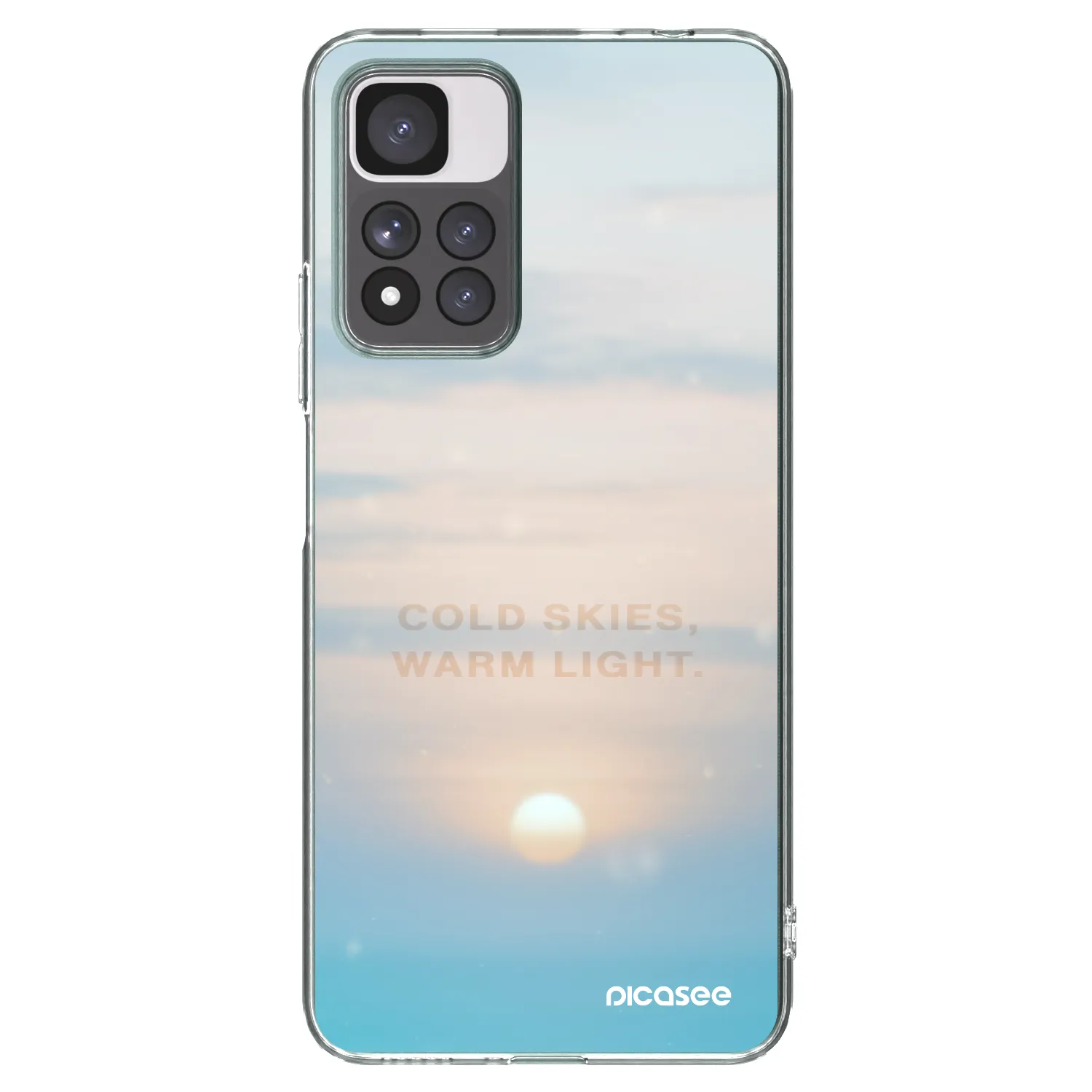 Picasee silikónový prehľadný obal pre Xiaomi Redmi Note 11 Pro+ 5G - COLD SKIES