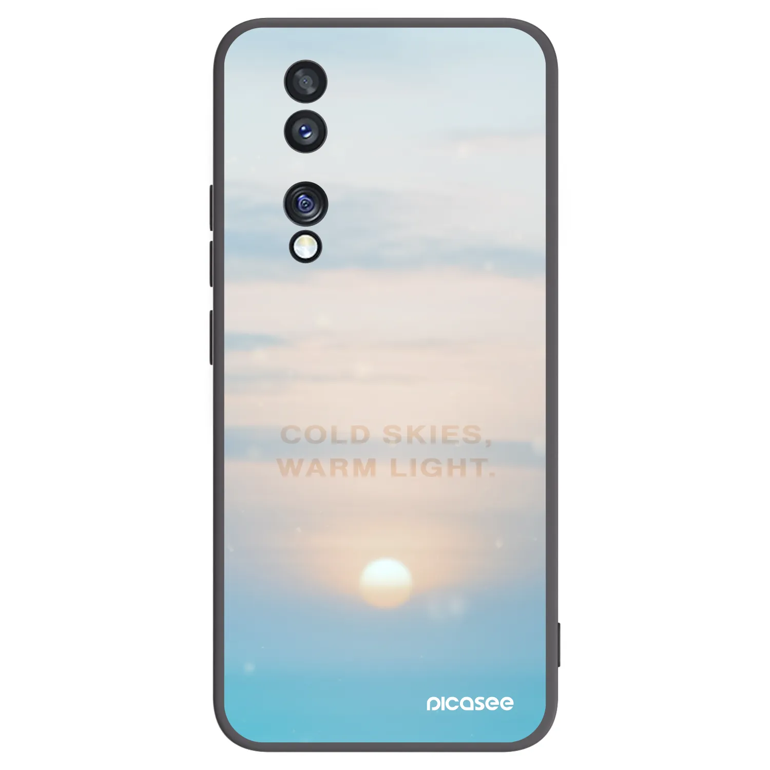 Picasee silikónový čierny obal pre Honor 70 - COLD SKIES