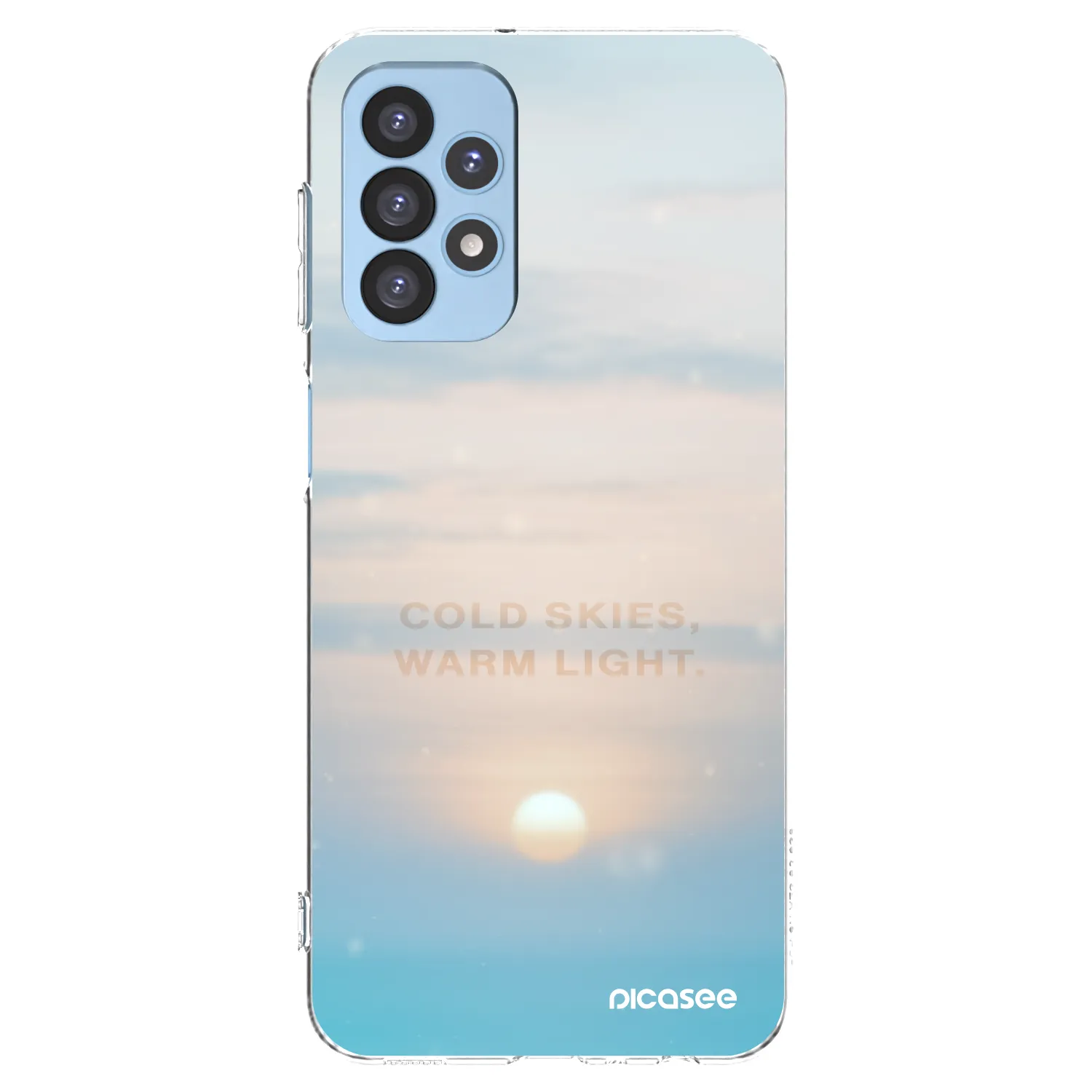 Picasee silikónový prehľadný obal pre Samsung Galaxy A23 A235F 4G - COLD SKIES
