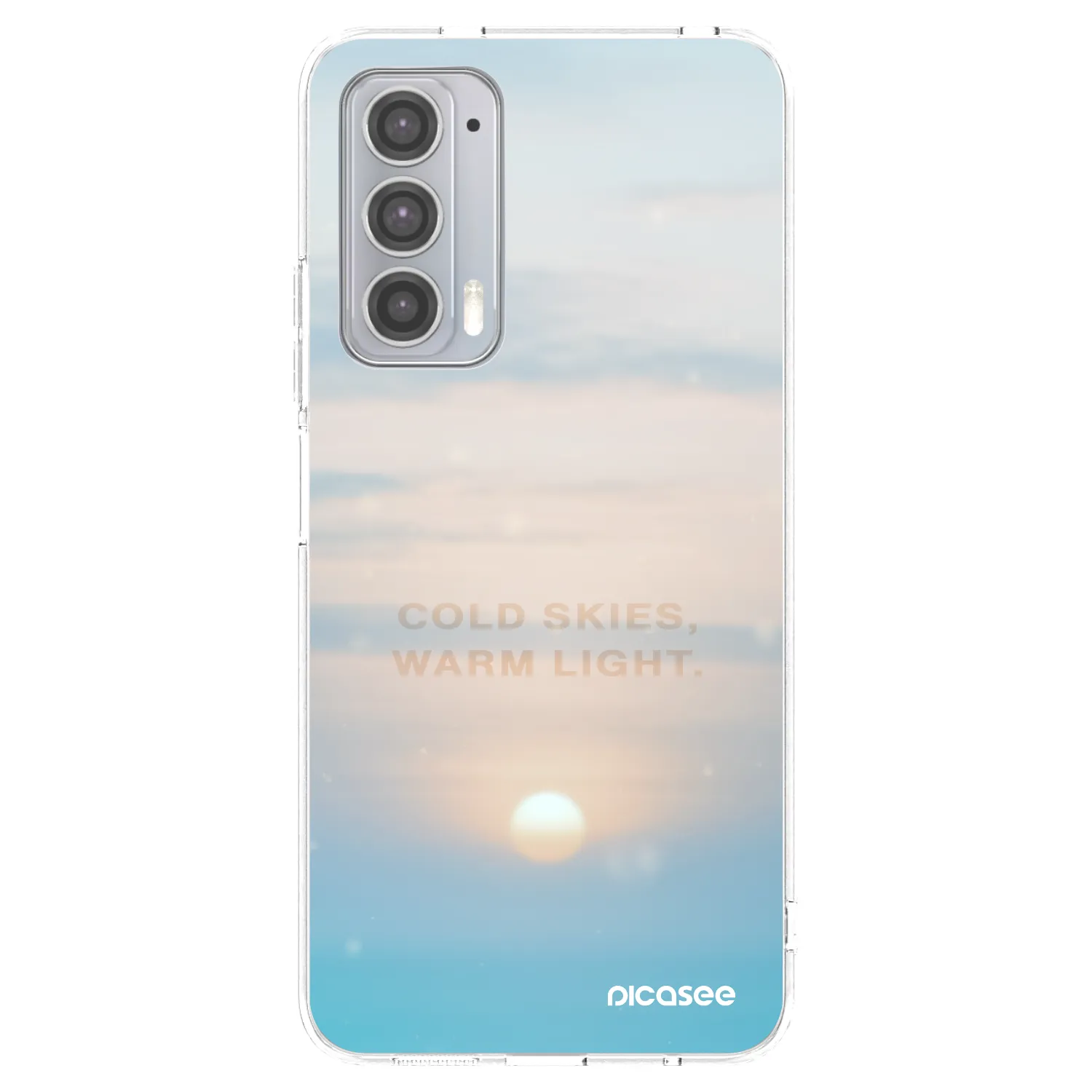 Picasee silikónový prehľadný obal pre Motorola Edge 20 - COLD SKIES
