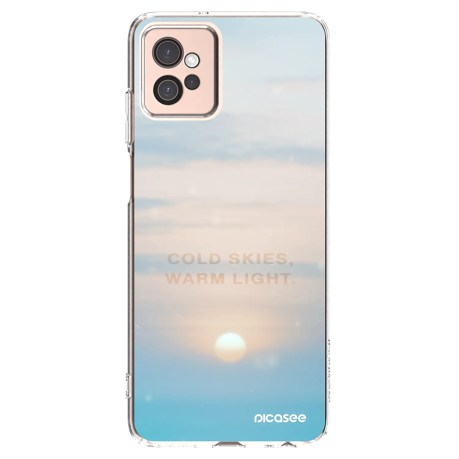 Picasee silikónový prehľadný obal pre Motorola Moto G32 - COLD SKIES