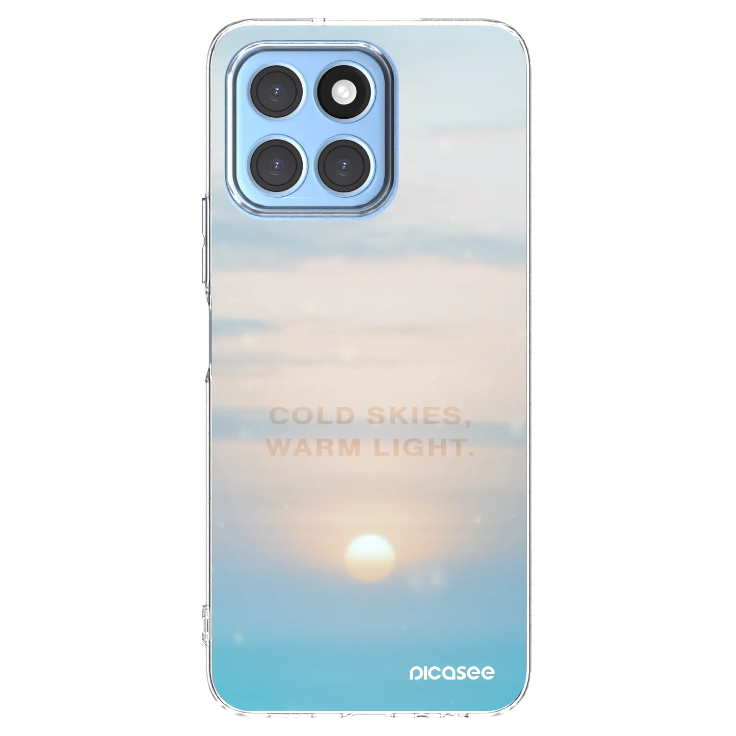 Picasee silikónový prehľadný obal pre Honor X8 5G - COLD SKIES
