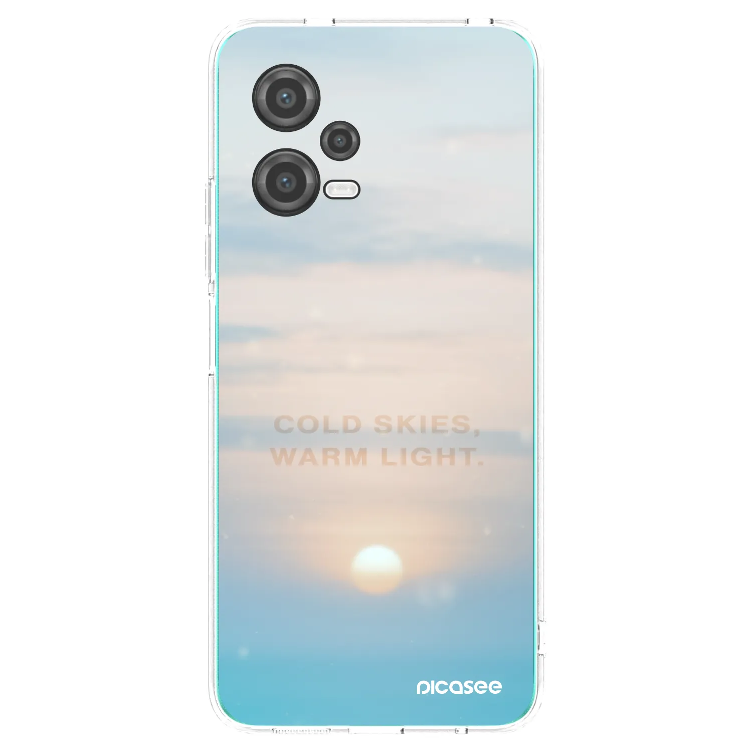 Picasee silikónový prehľadný obal pre Xiaomi Poco X5 - COLD SKIES