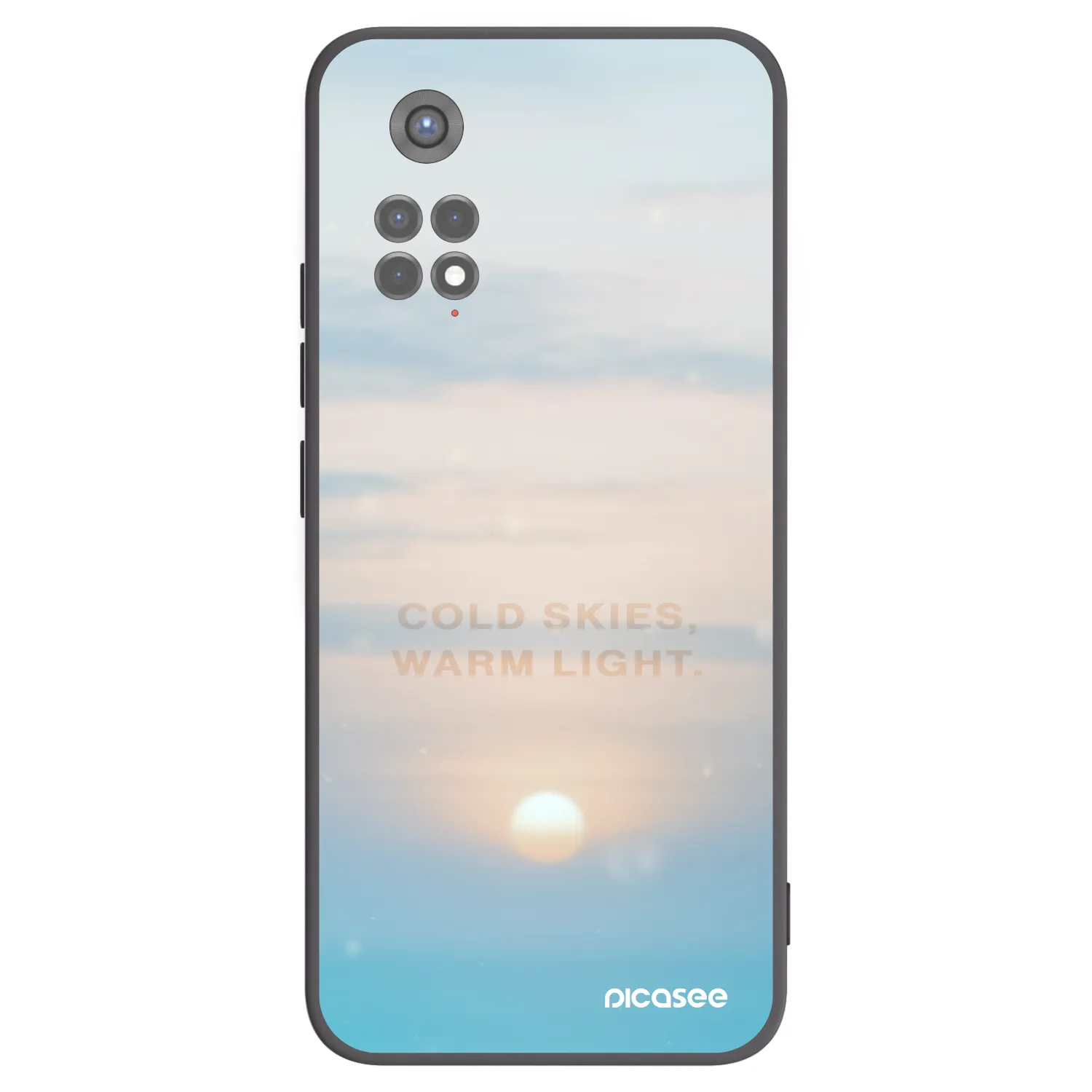 Picasee silikónový čierny obal pre Xiaomi Redmi Note 11S 5G - COLD SKIES