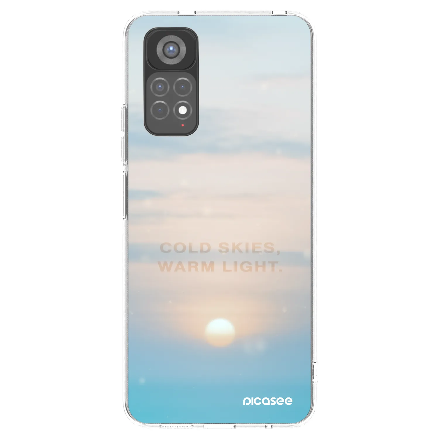 Picasee silikónový prehľadný obal pre Xiaomi Redmi Note 11S 5G - COLD SKIES